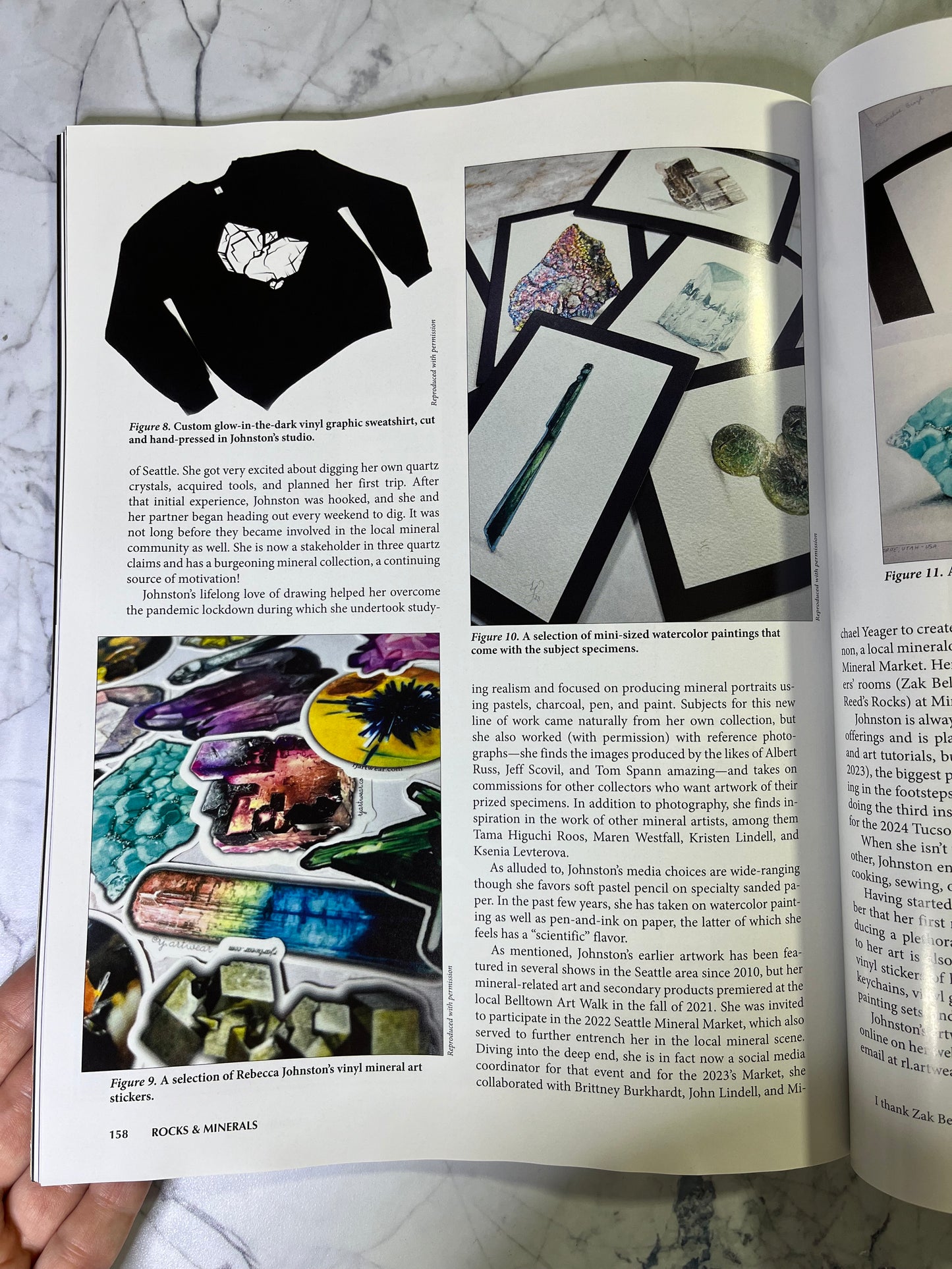 Signed copy of Rocks & Minerals Magazine - Artist feature issue 99 no. 2