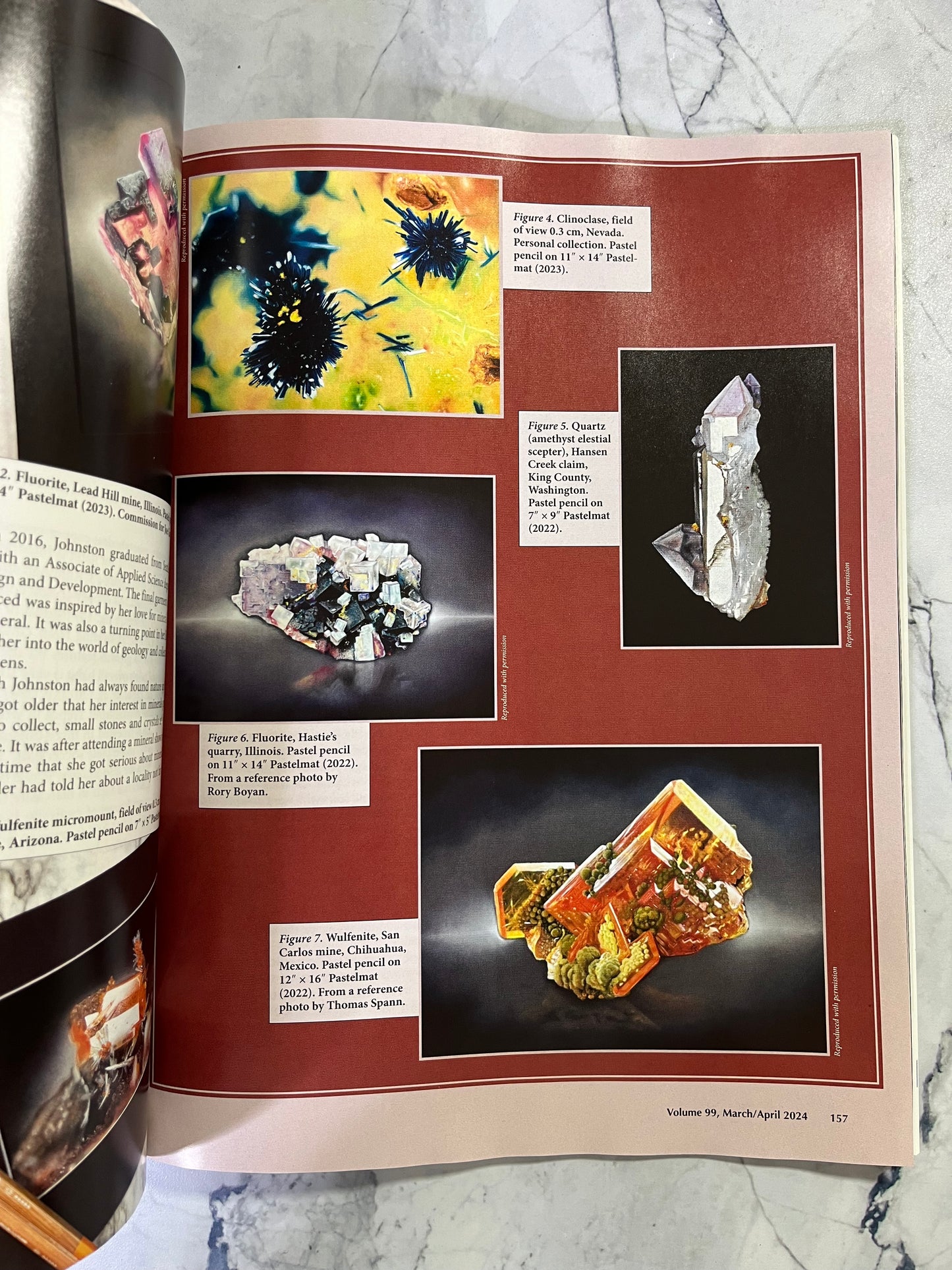 Signed copy of Rocks & Minerals Magazine - Artist feature issue 99 no. 2