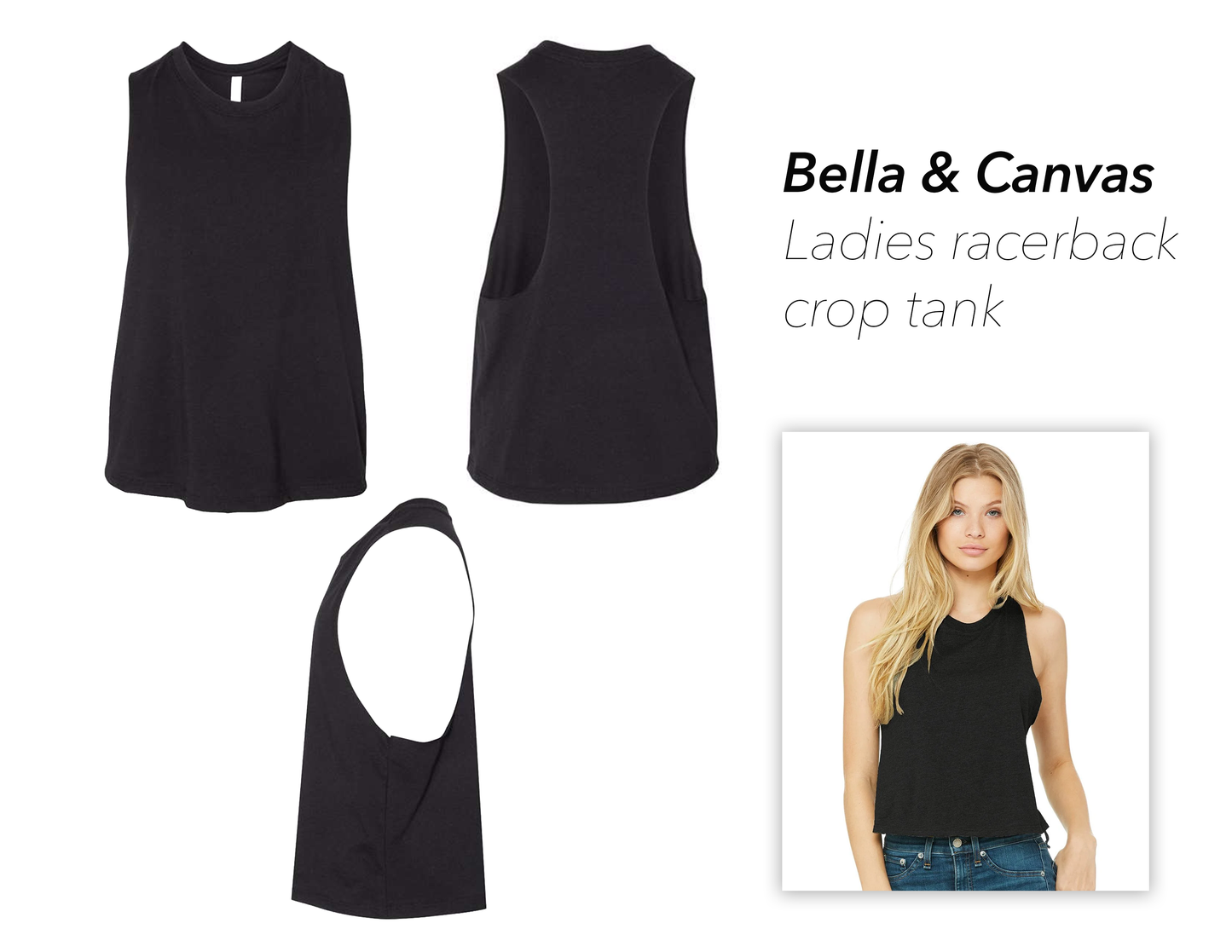 The Mountains Are Calling - Style 10 - Ladies Racerback Crop Tank