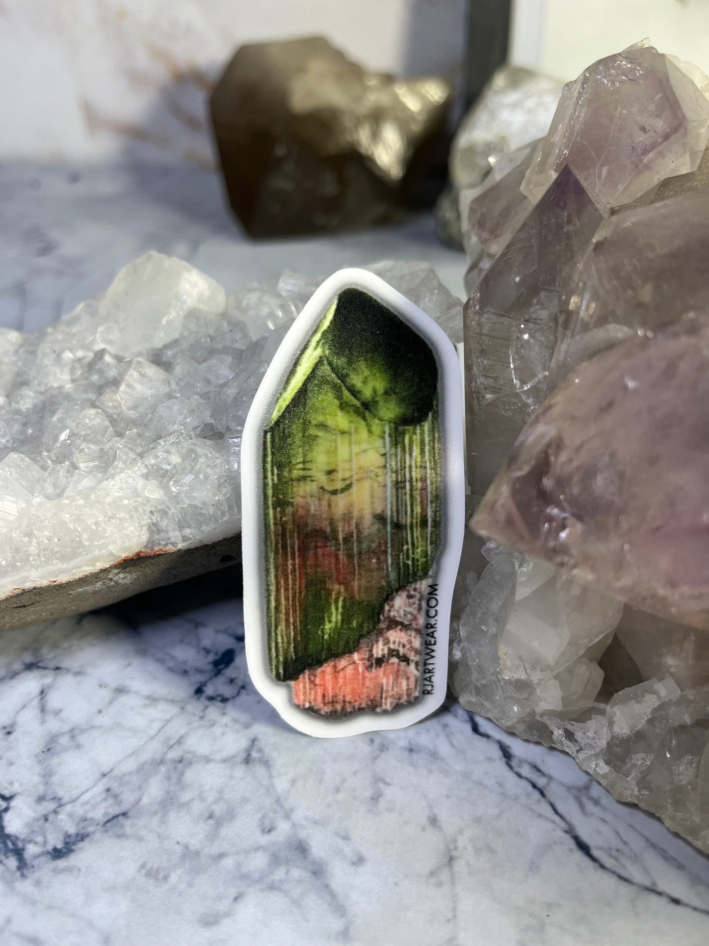Watermelon Tourmaline Sticker