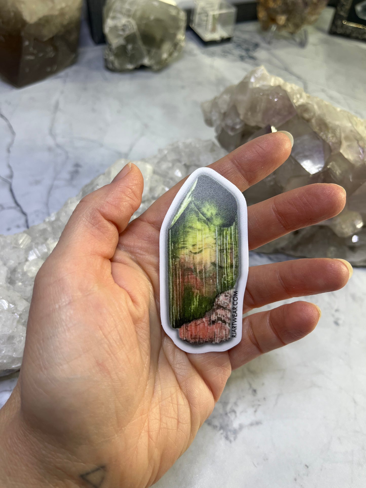 Watermelon Tourmaline Sticker
