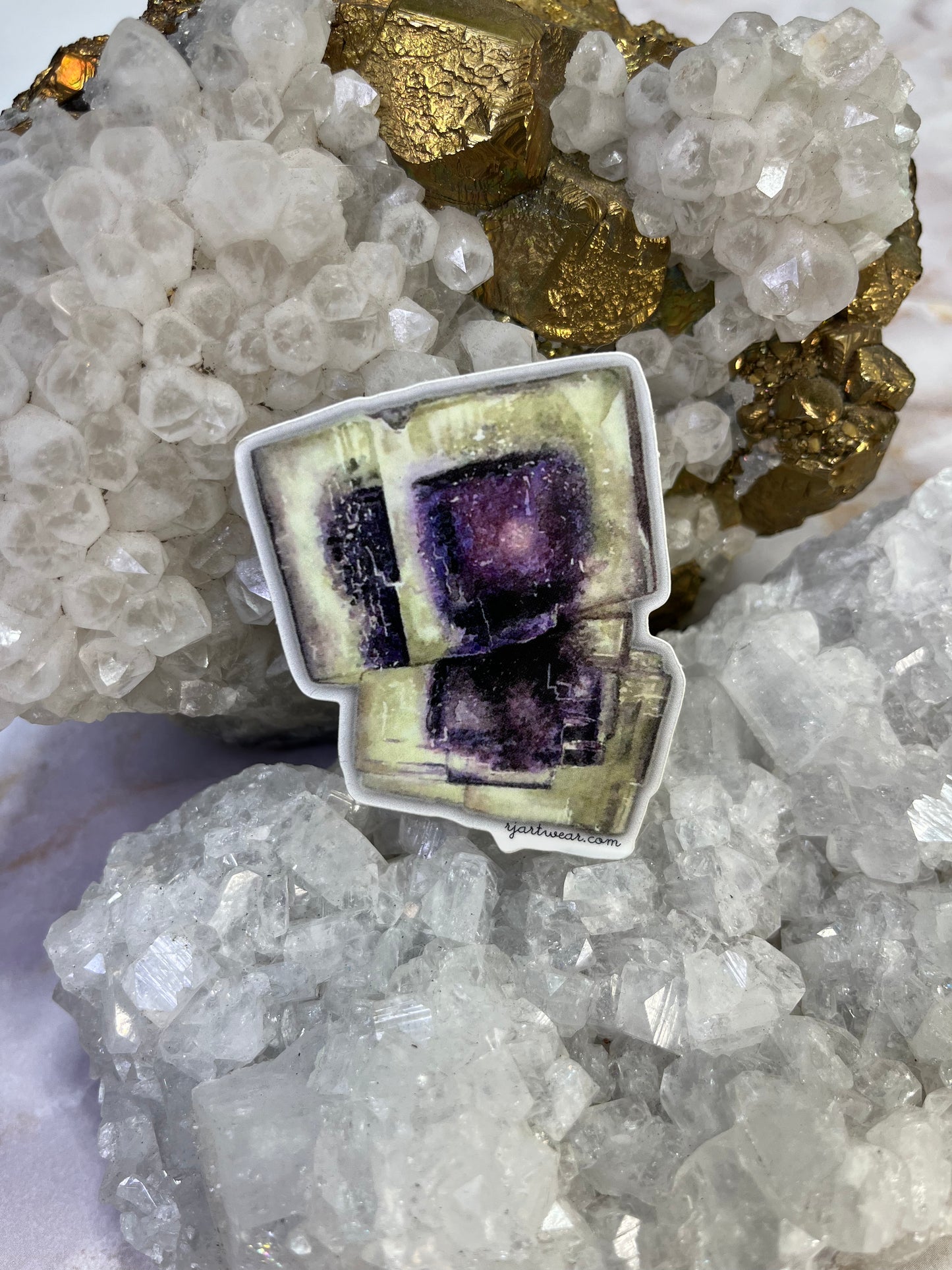 Auglaize OH Fluorite Sticker or Magnet - Small