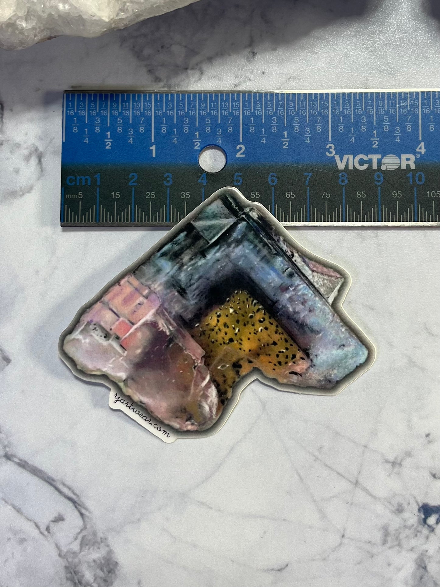 Minerva Fluorite Cube 2 Sticker