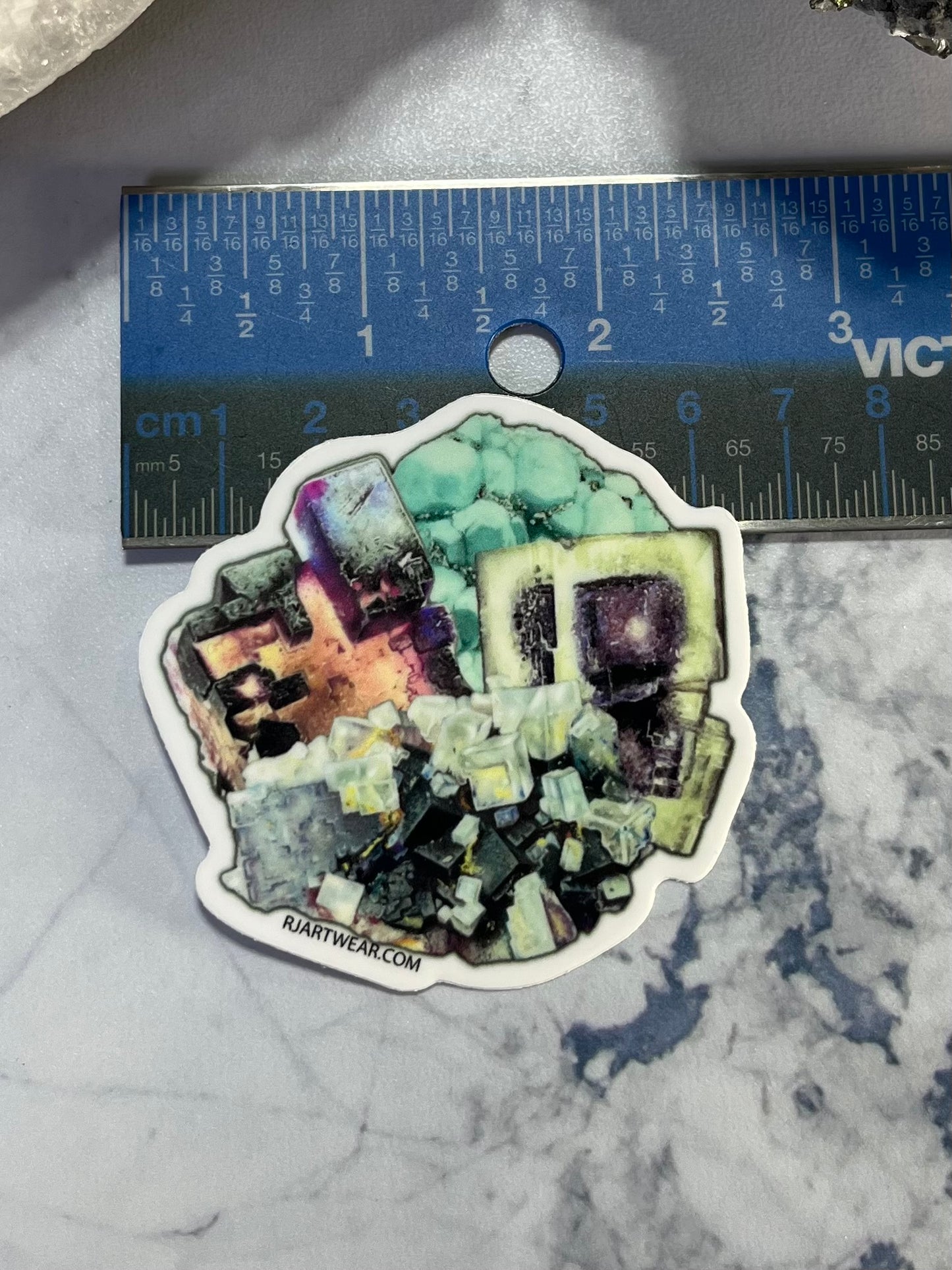 Fluorite Collage Sticker