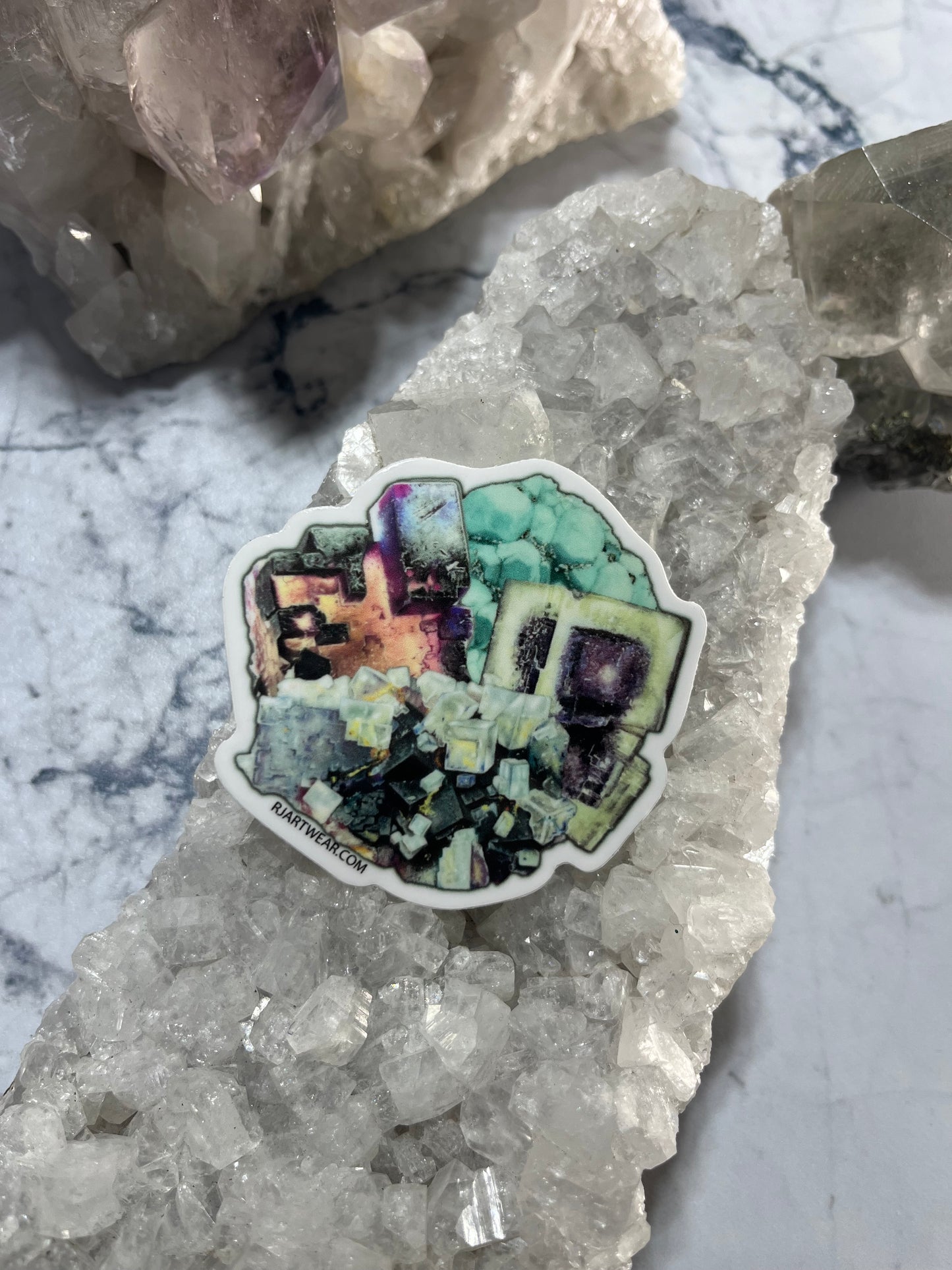 Fluorite Collage Sticker
