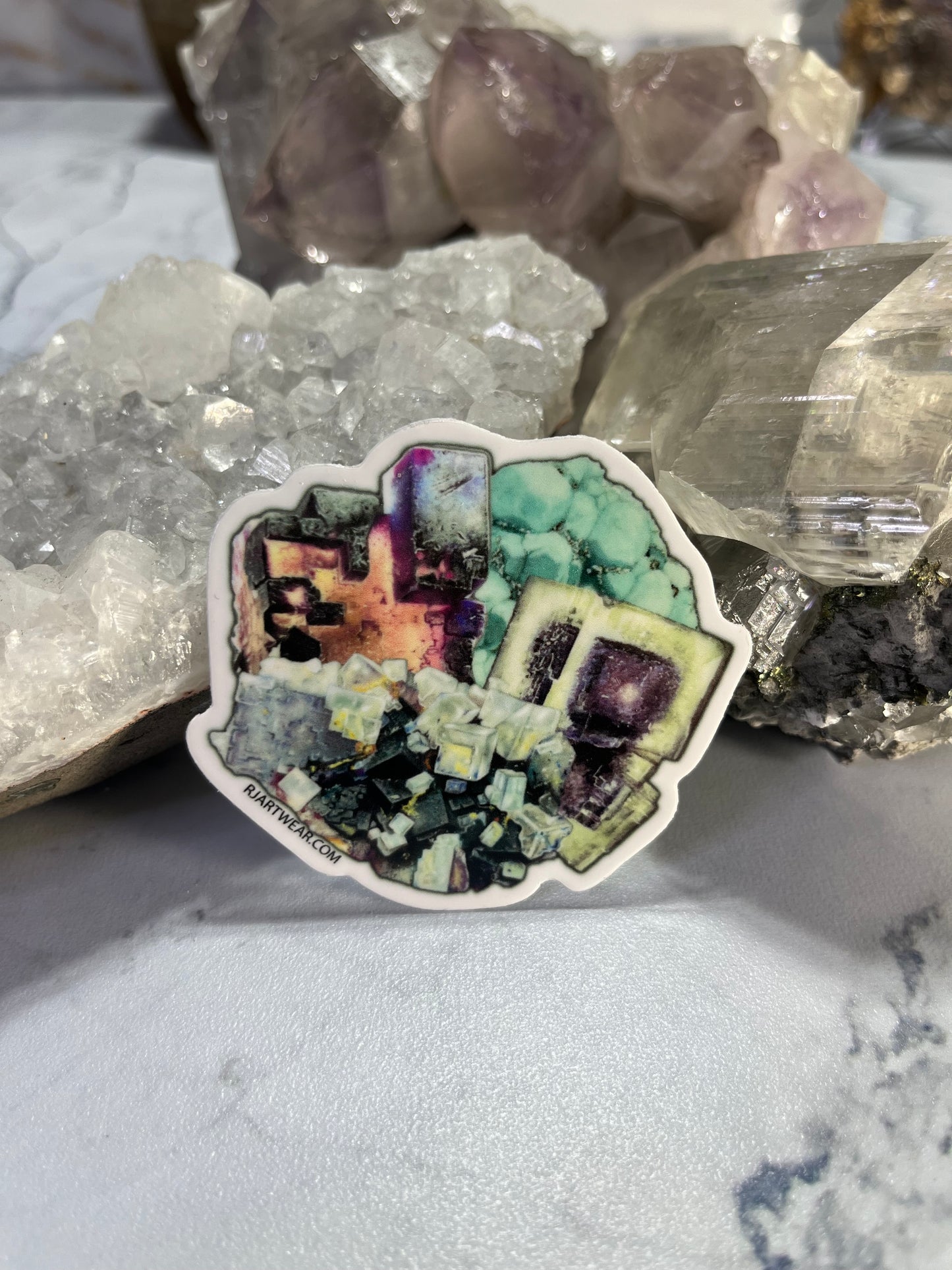 Fluorite Collage Sticker