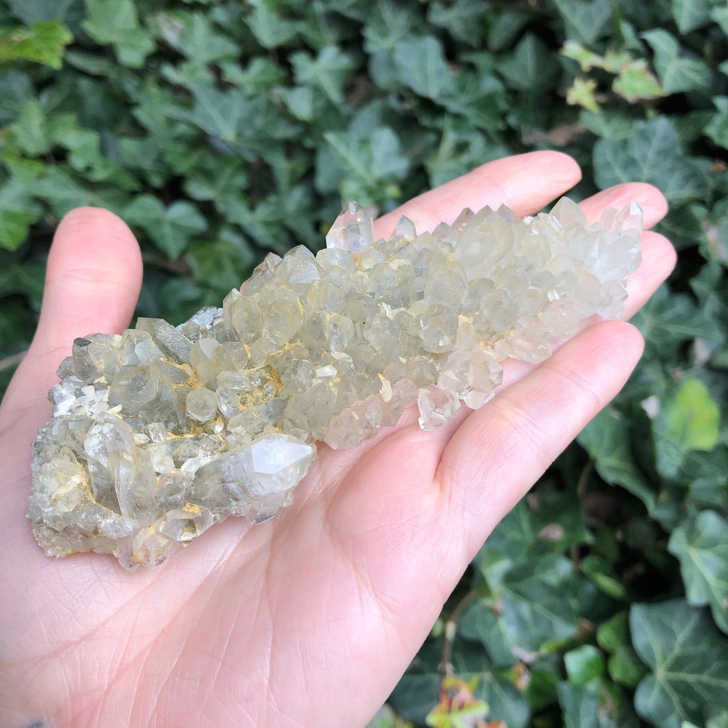 Chlorite Quartz Cluster Plate - Pakistan