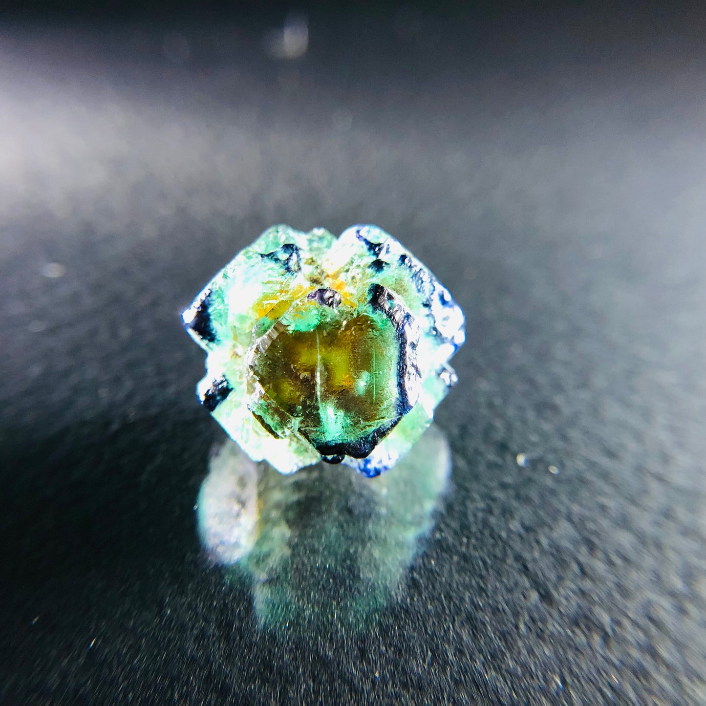 Fluorite Eye Thumbnail - Erongo Mnt. Region - Namibia - UV Reactive!
