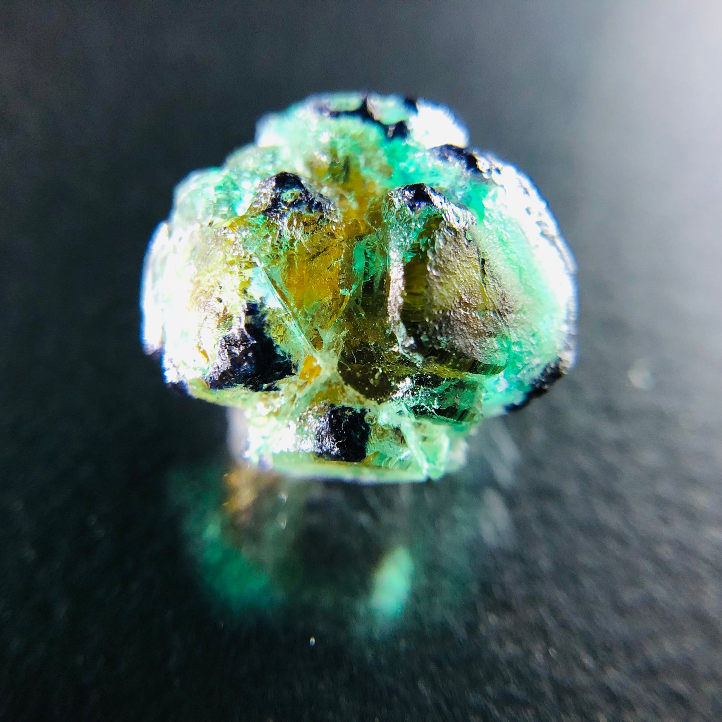 Fluorite Eye Thumbnail - Erongo Mnt. Region - Namibia - UV Reactive!