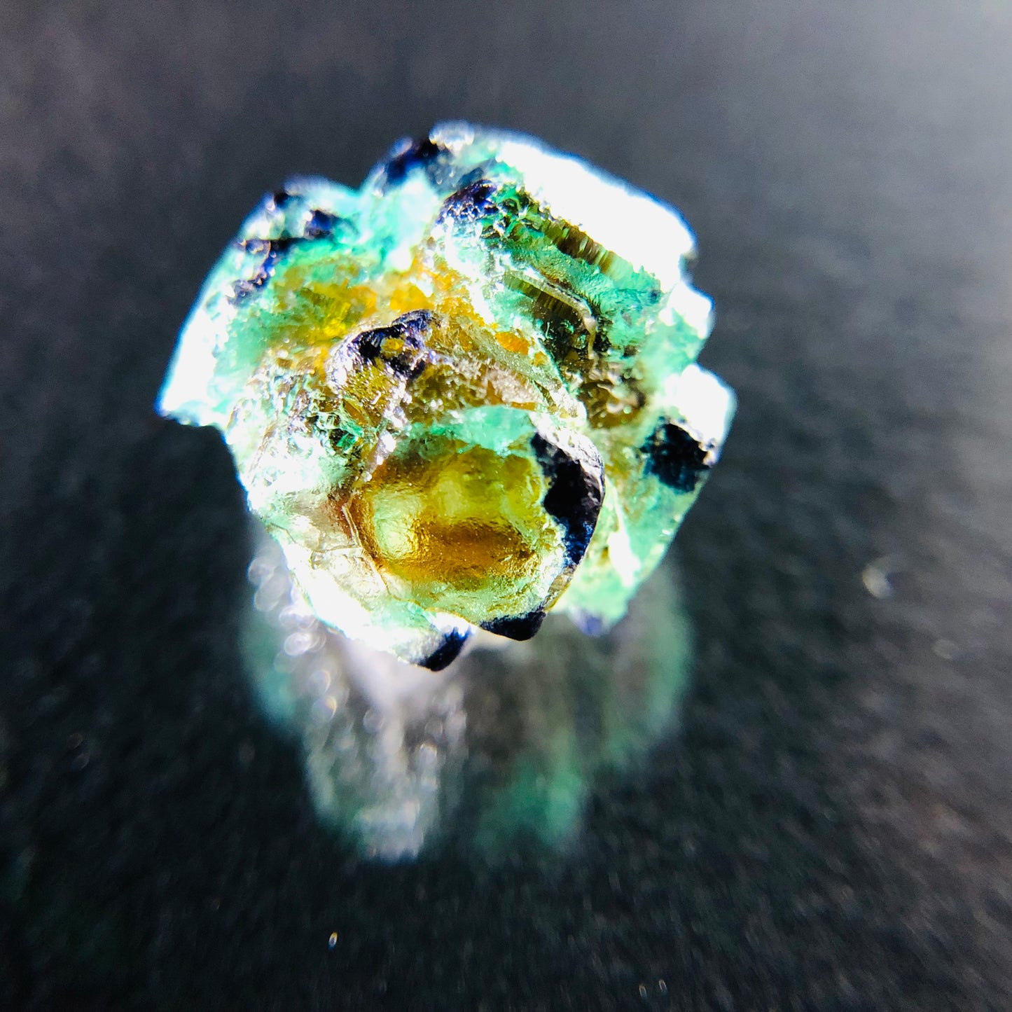 Fluorite Eye Thumbnail - Erongo Mnt. Region - Namibia - UV Reactive!