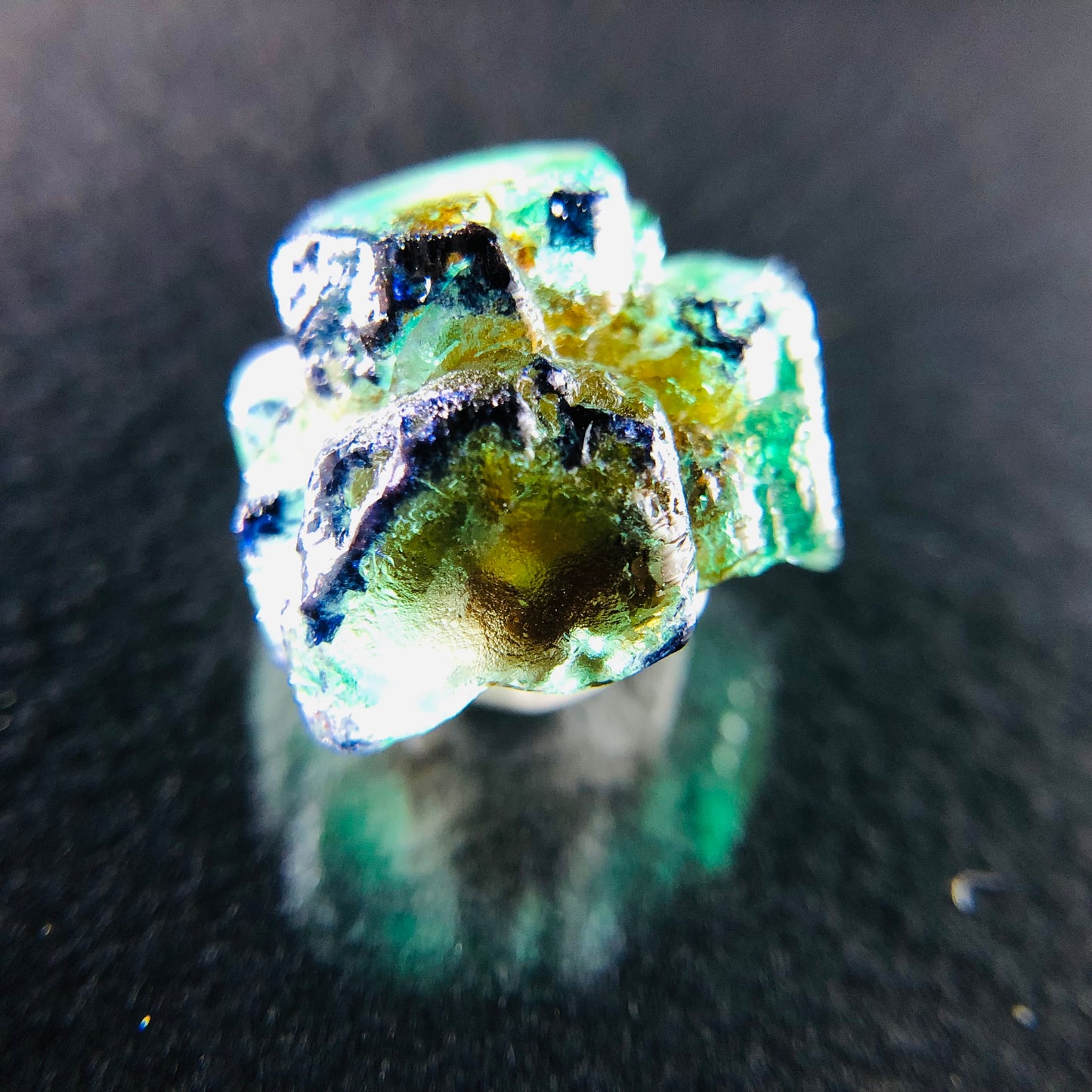 Fluorite Eye Thumbnail - Erongo Mnt. Region - Namibia - UV Reactive!