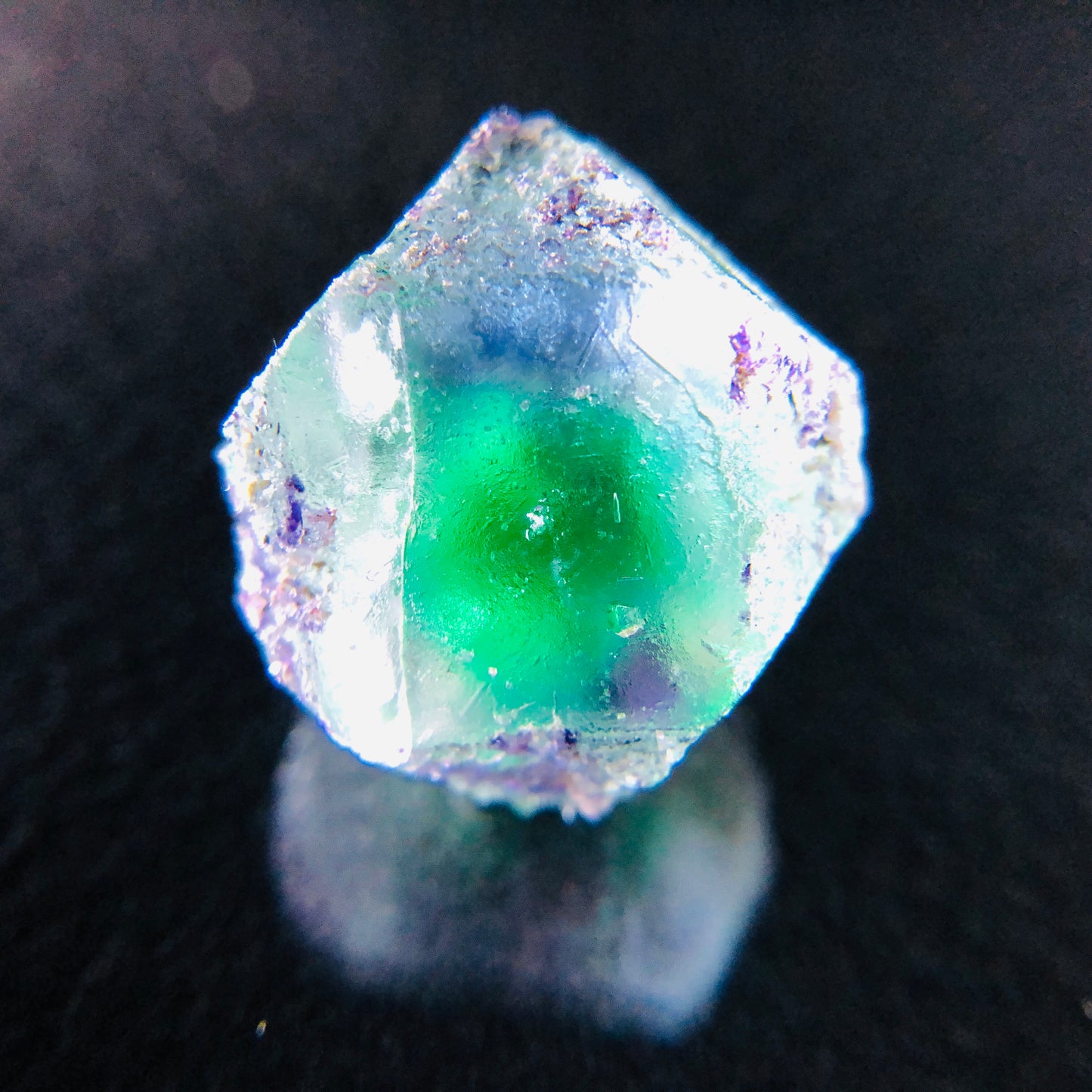 Fluorite Eye Thumbnail - Erongo Mnt. Region - Namibia - UV Reactive!