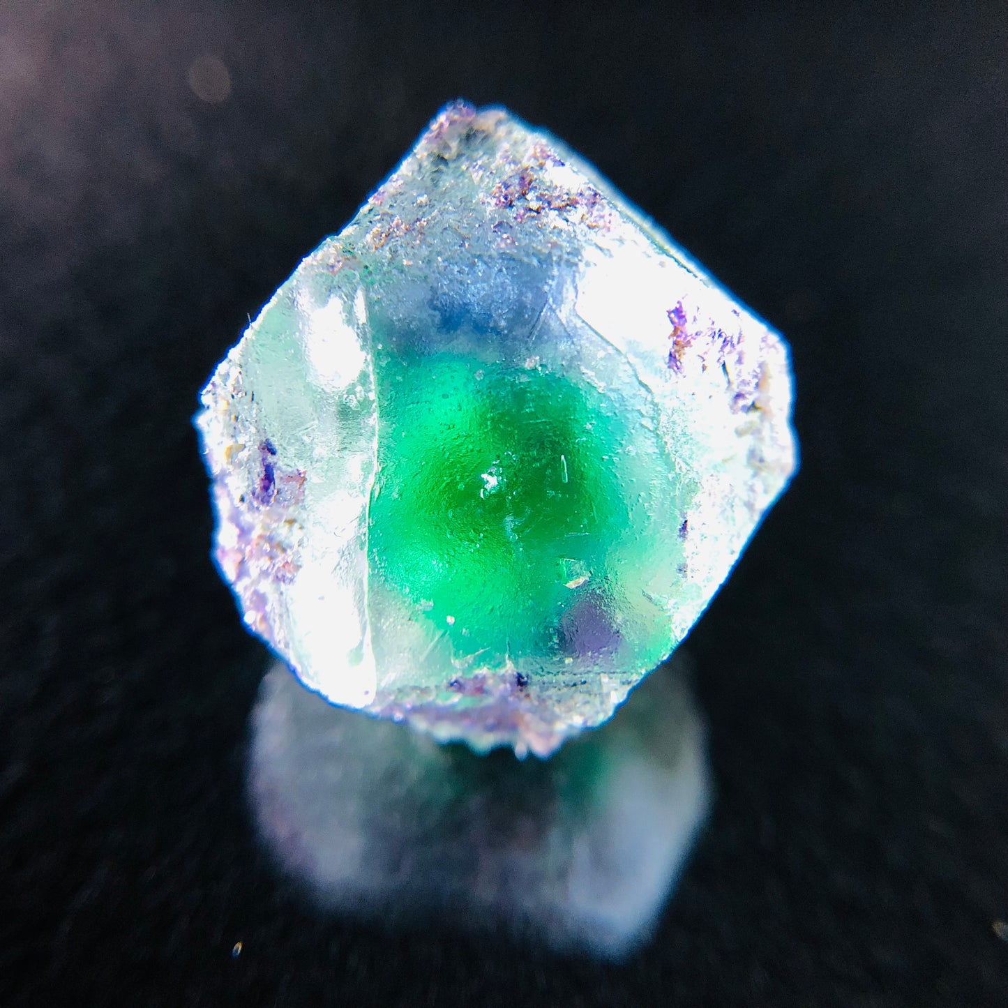 Fluorite Eye Thumbnail - Erongo Mnt. Region - Namibia - UV Reactive!