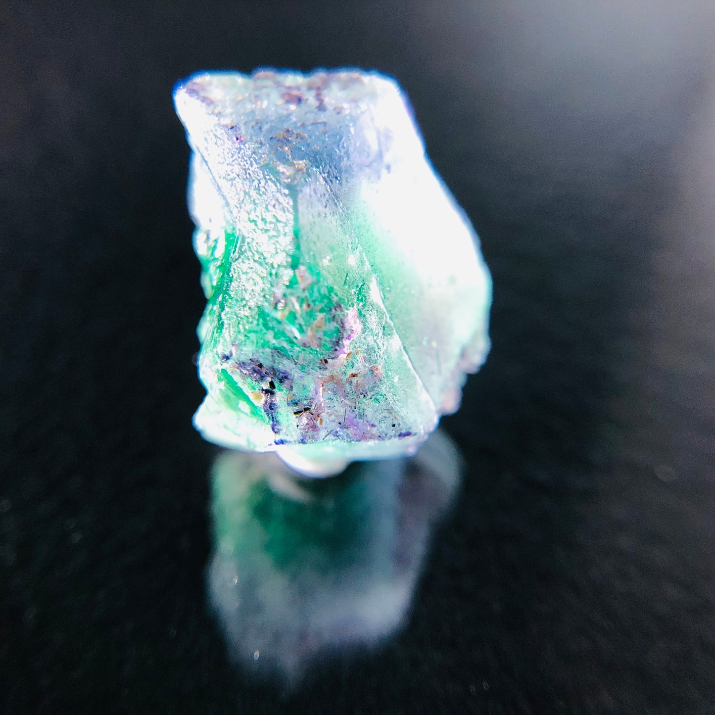 Fluorite Eye Thumbnail - Erongo Mnt. Region - Namibia - UV Reactive!