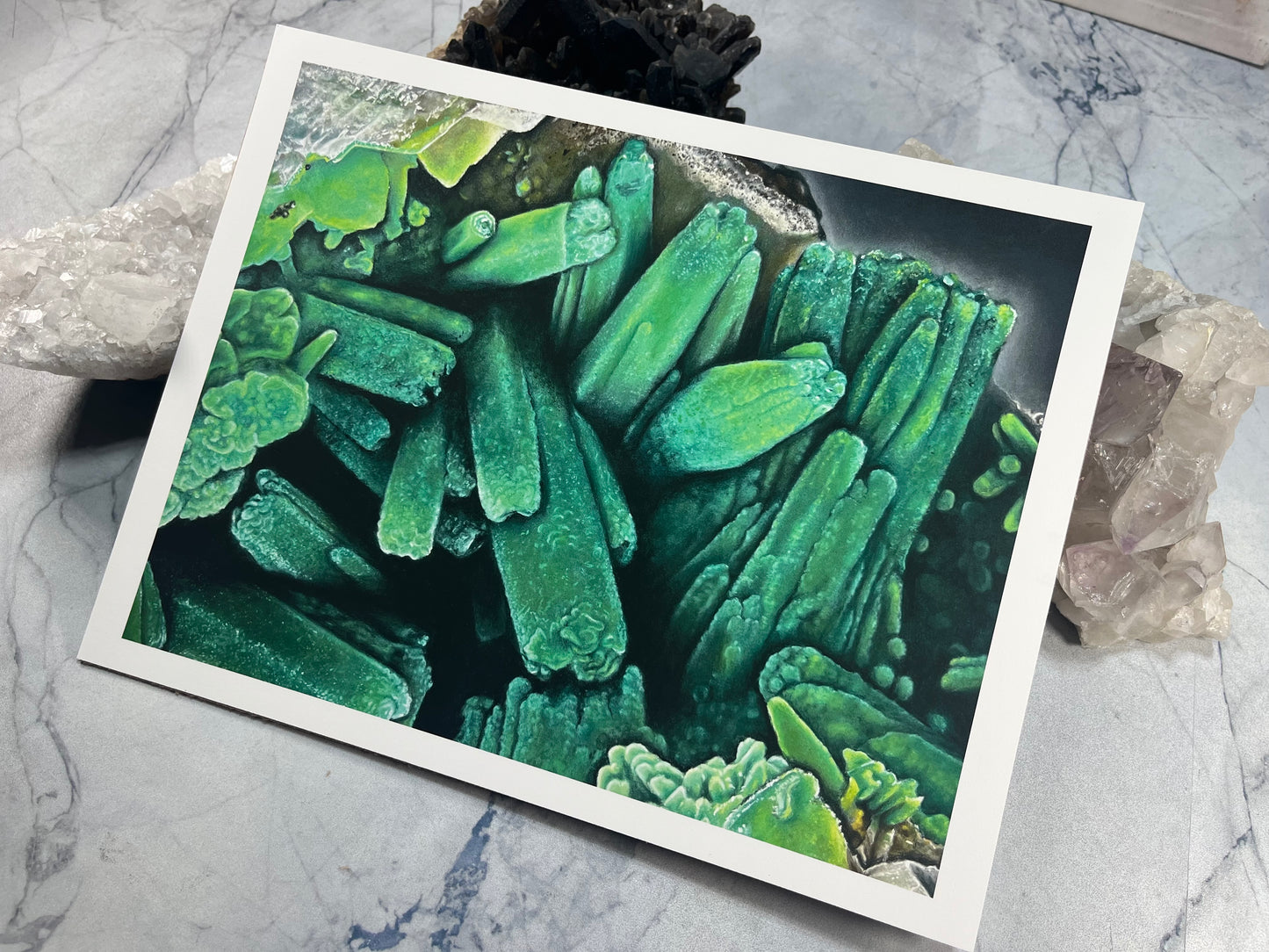 Bayldonite over Mimetite - UK - Fine Art Print