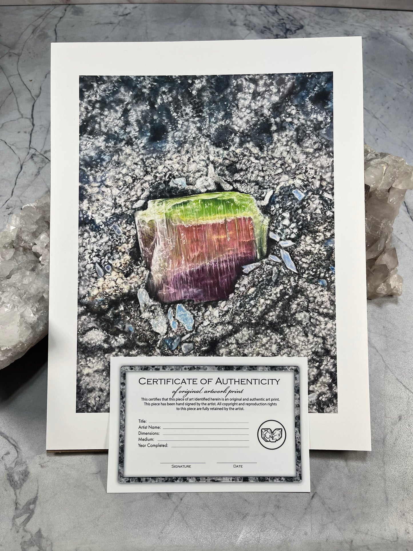 Watermelon Tourmaline - California - Fine Art Print