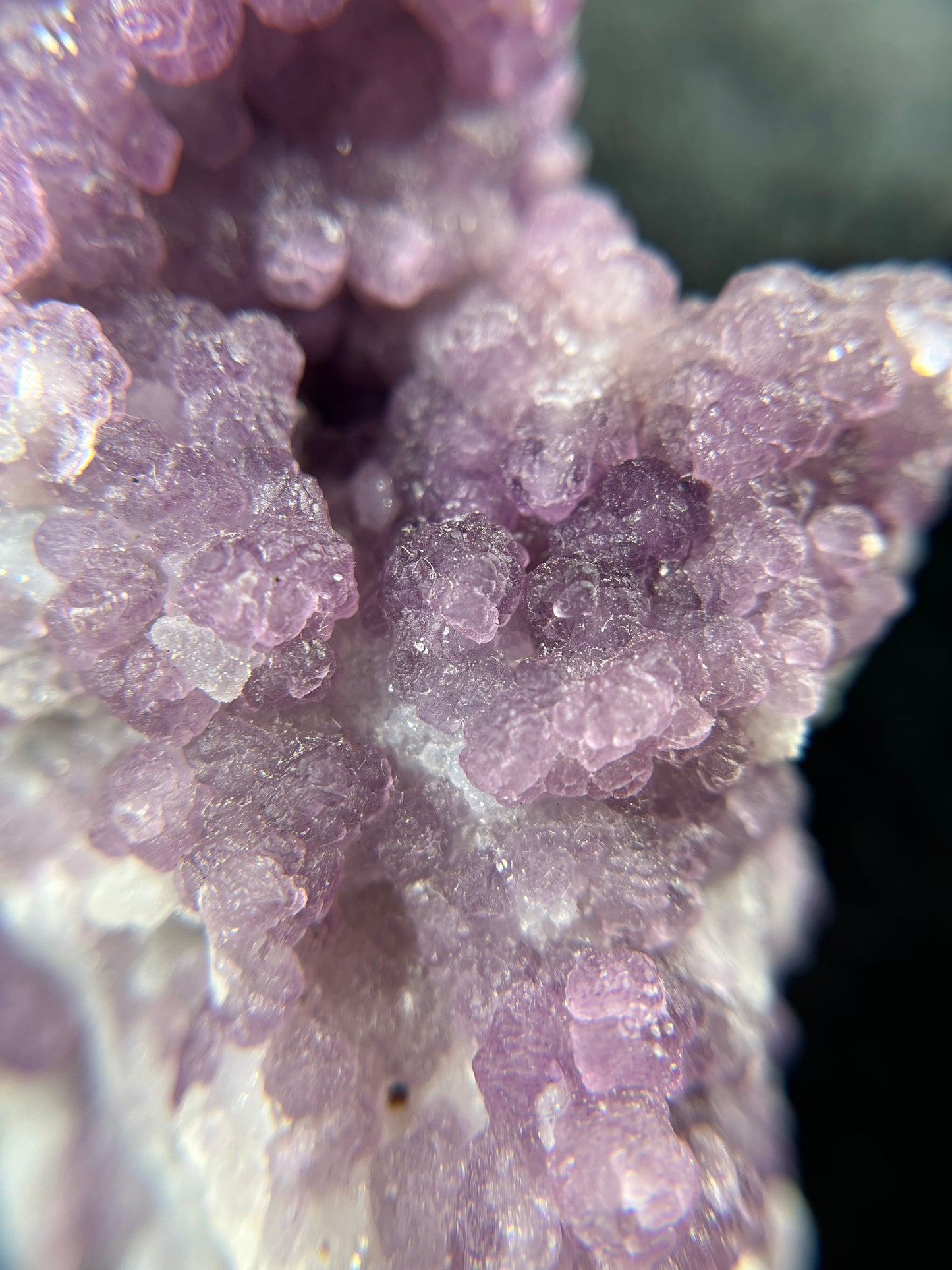 Botryoidal Purple Fluorite - Arizona - UV Reactive inclusions!