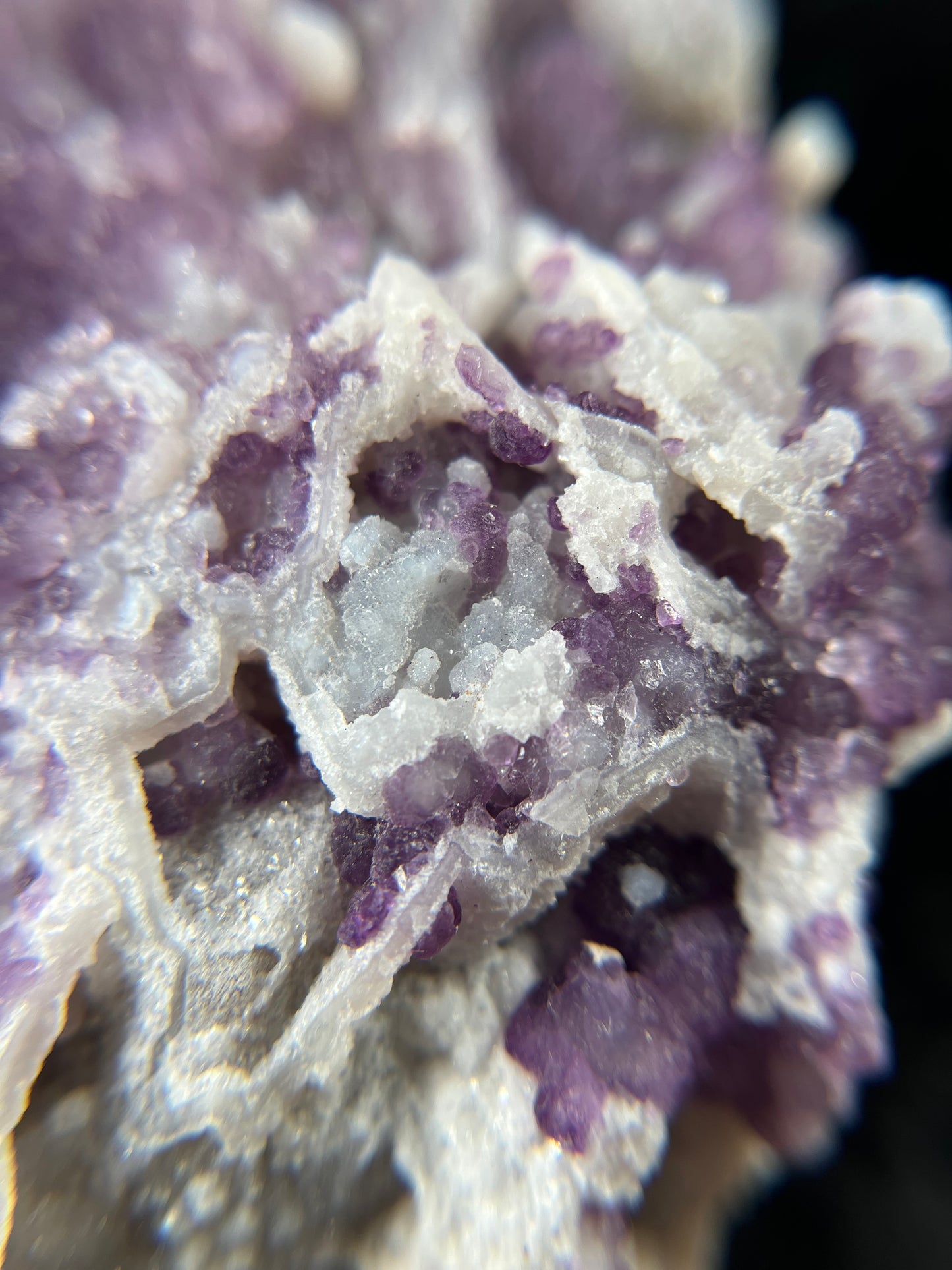 Botryoidal Purple Fluorite - Arizona - UV Reactive inclusions!