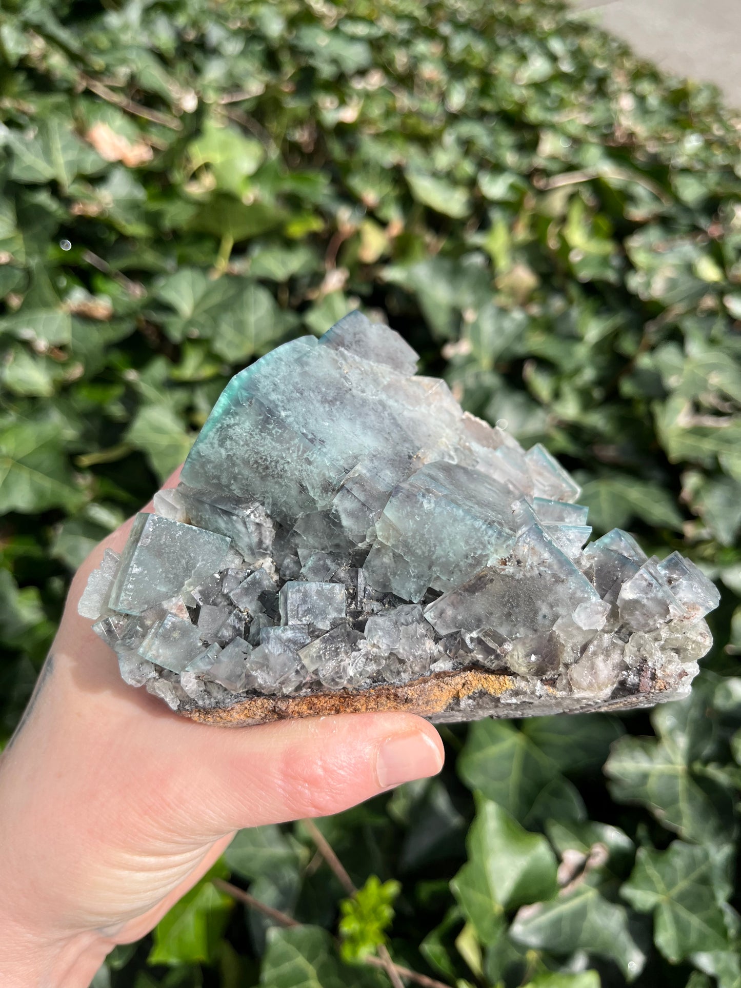 Large Green Fluorite Cluster - England - UV Reactive