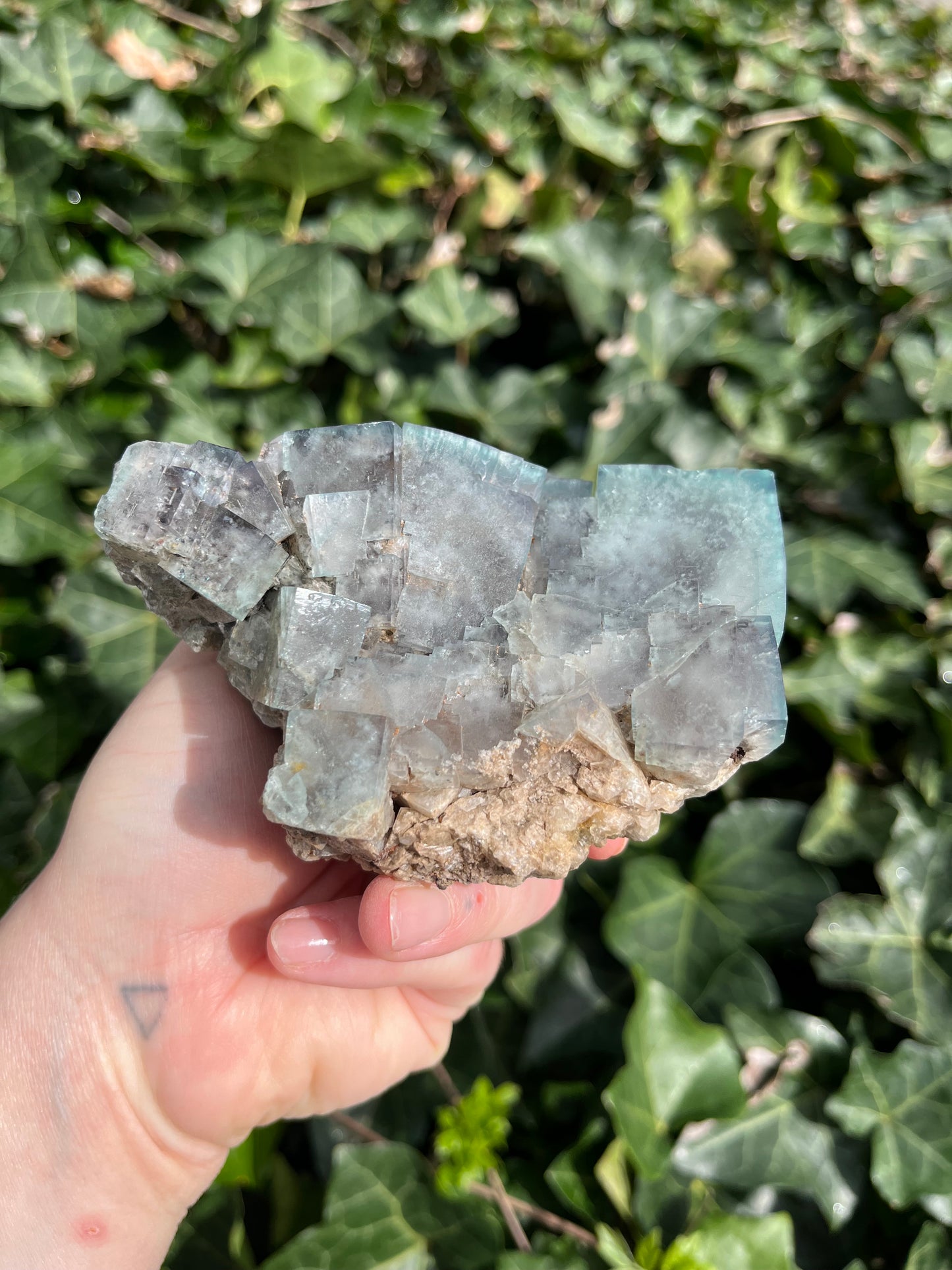 Large Green Fluorite Cluster - England - UV Reactive