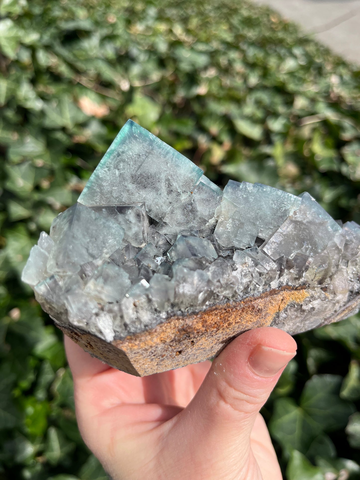 Large Green Fluorite Cluster - England - UV Reactive