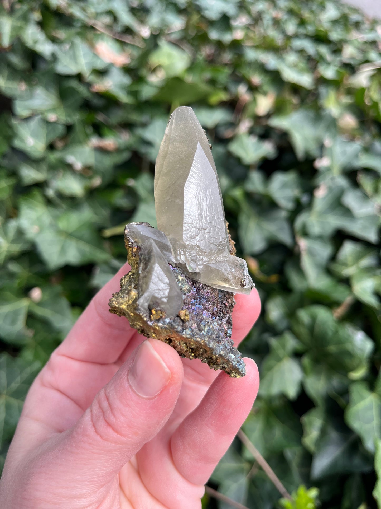 Calcite with Chalcopyrite - Missouri