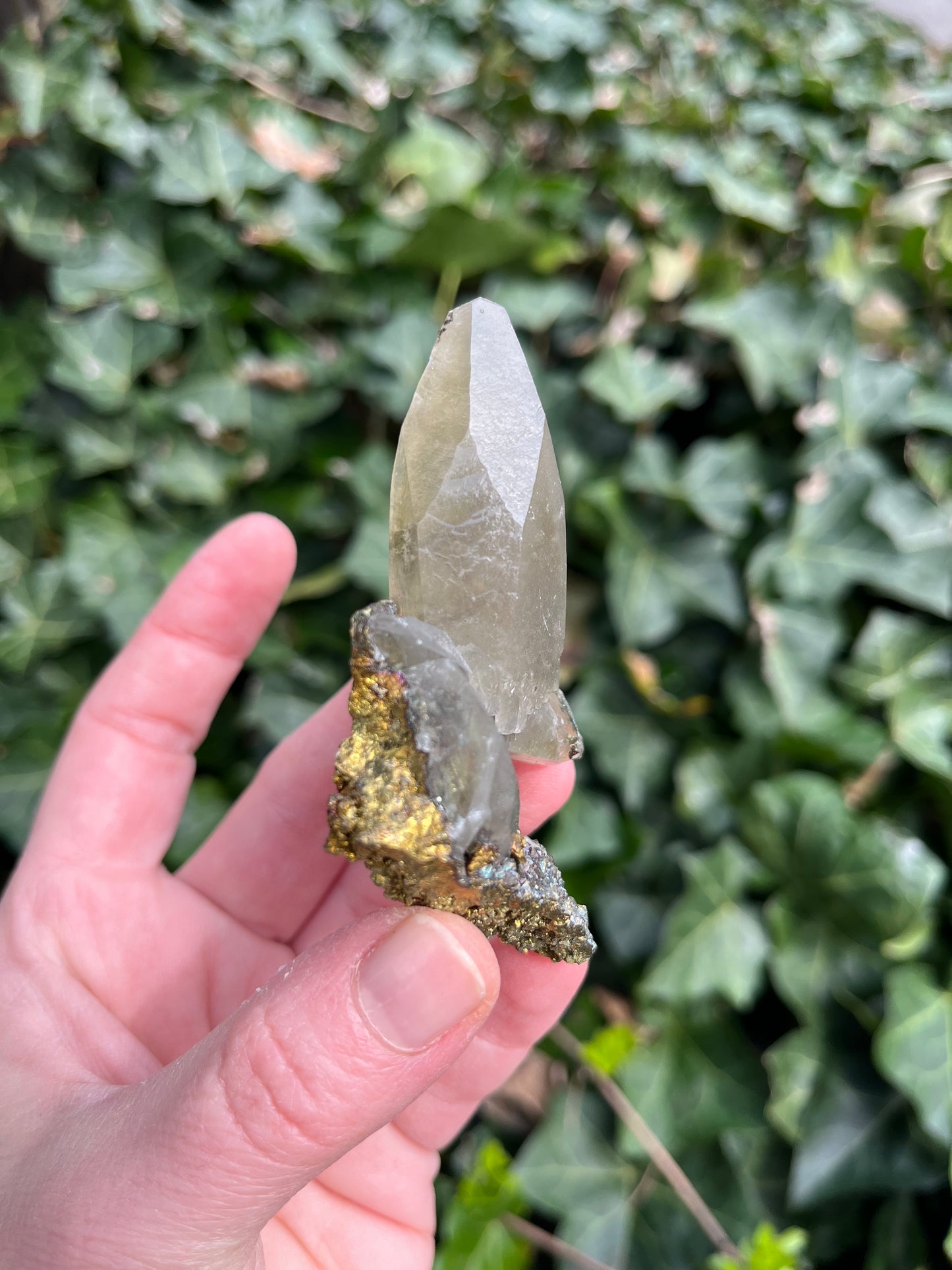 Calcite with Chalcopyrite - Missouri