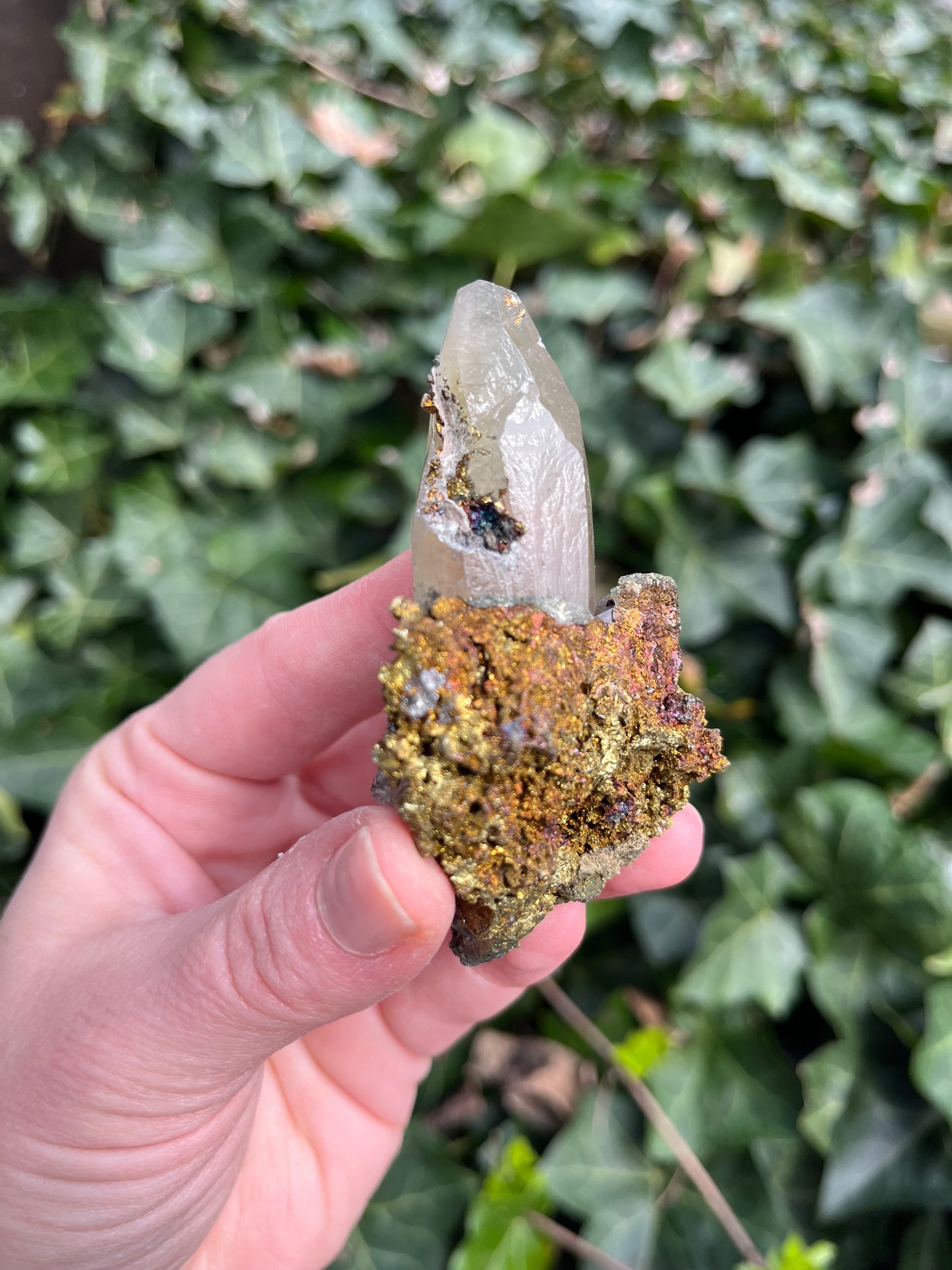Calcite with Chalcopyrite - Missouri