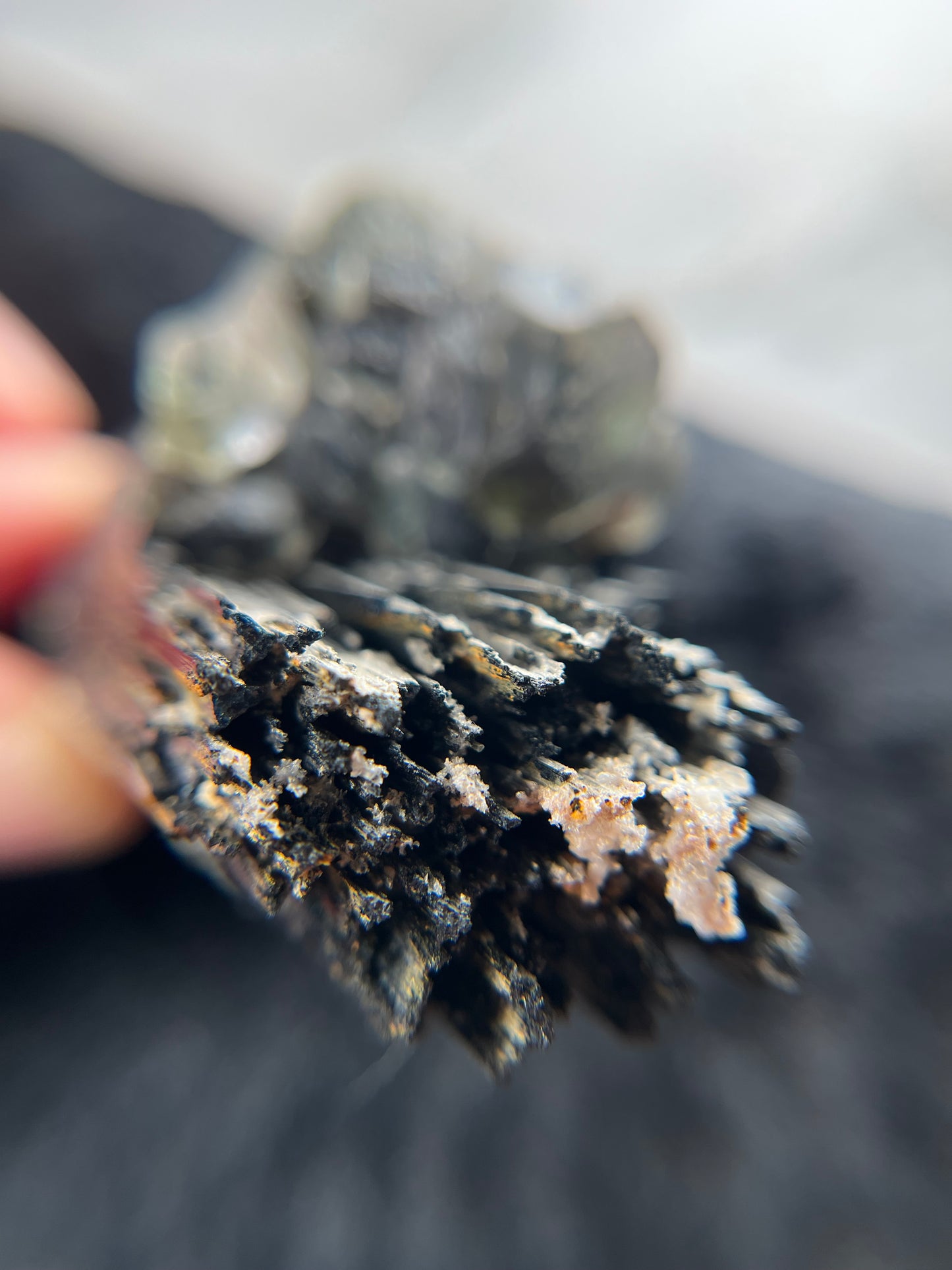Fluorite on Schorl - Erongo Mnt. Region - Namibia - UV Reactive!
