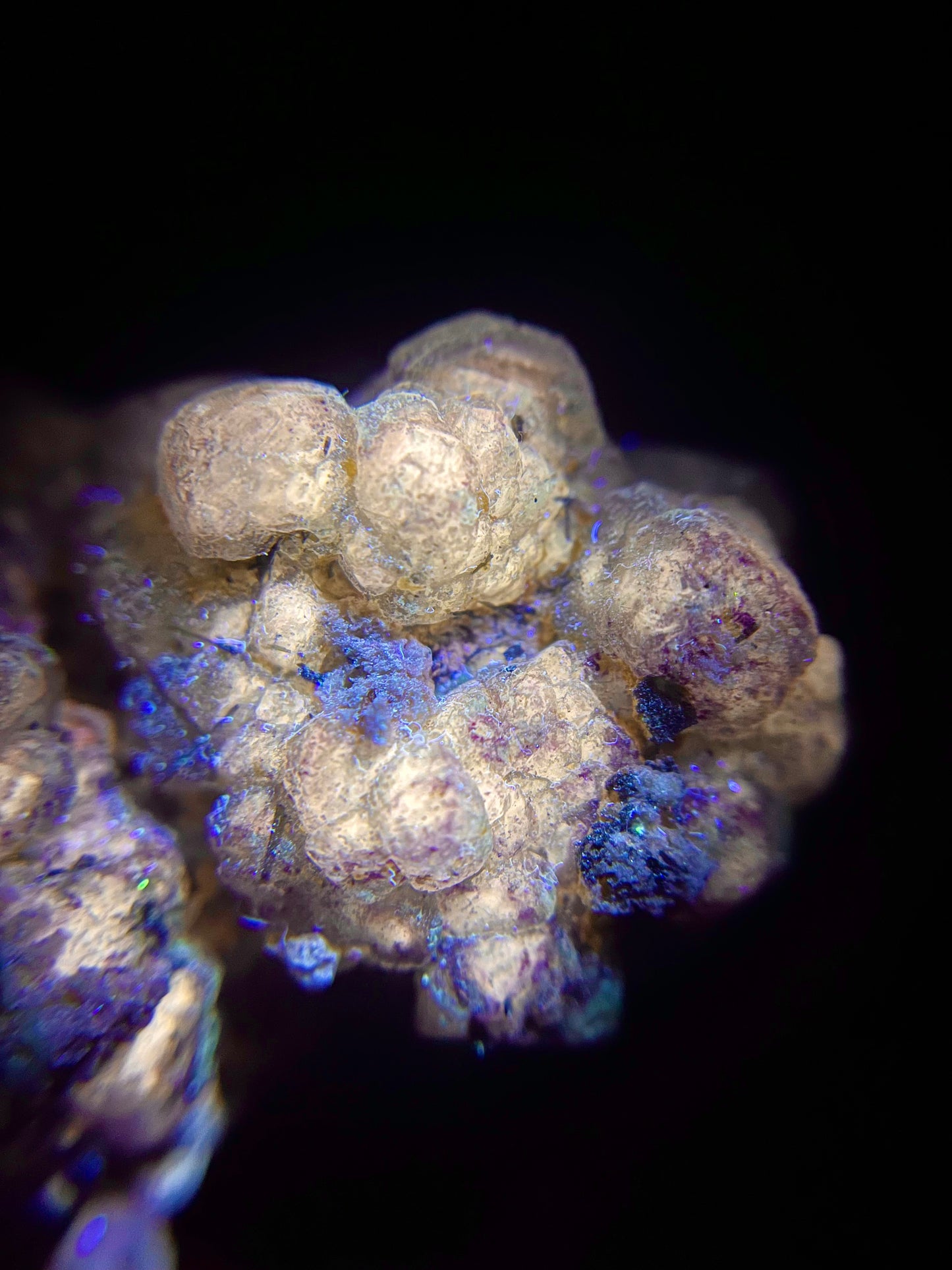 Fluorite, Schorl on Feldspar - Erongo Mnt. Region - Namibia - UV Reactive!