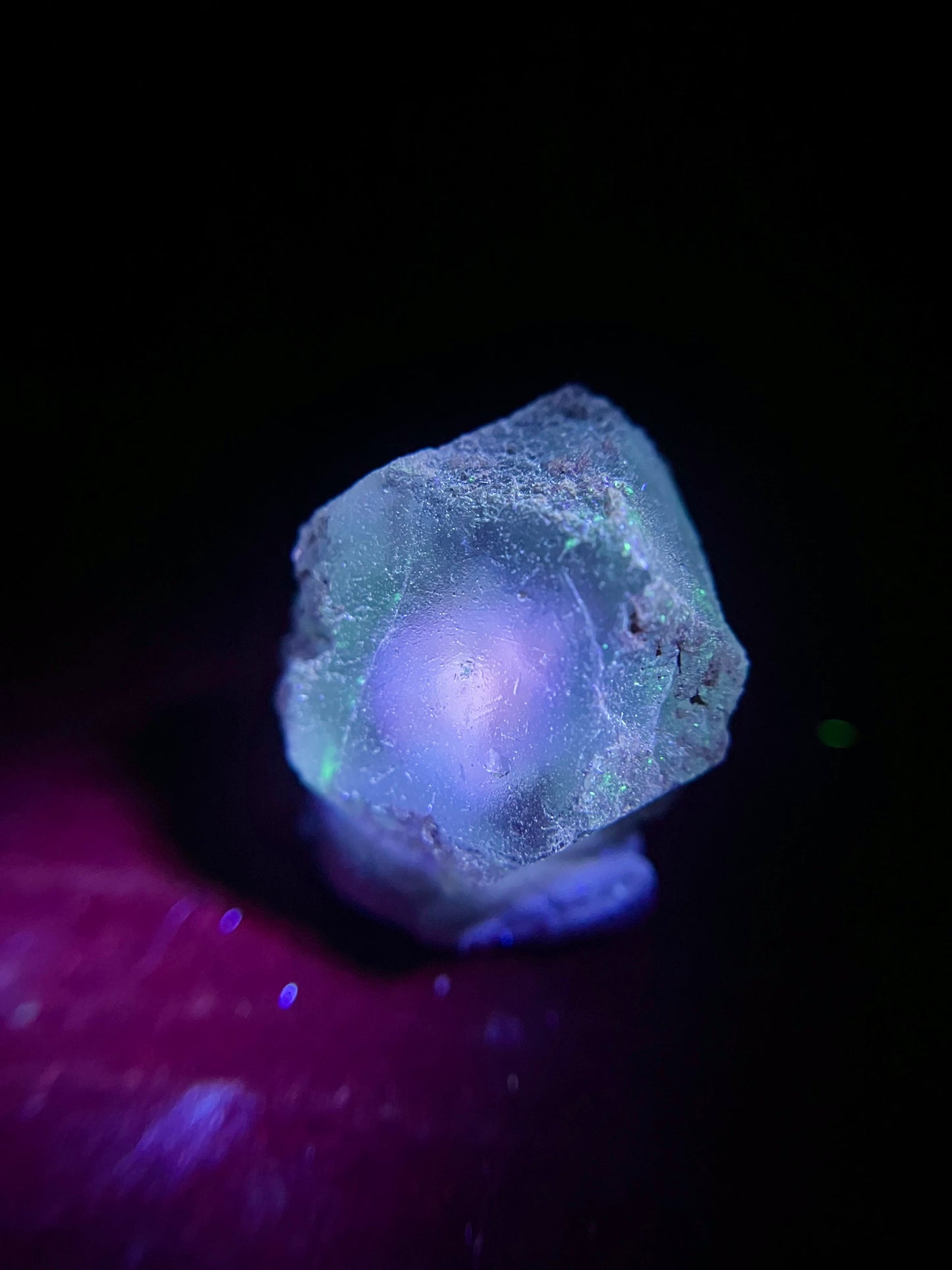 Fluorite Eye Thumbnail - Erongo Mnt. Region - Namibia - UV Reactive!