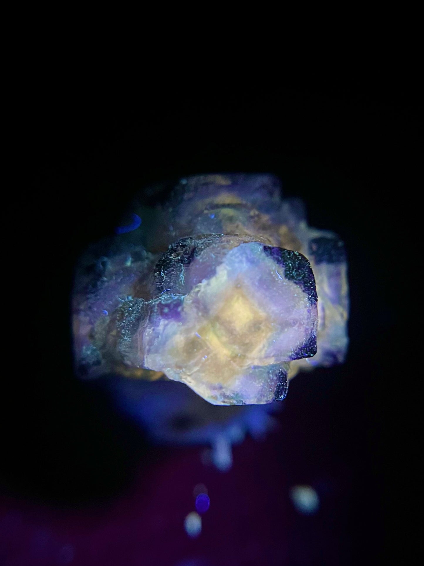 Fluorite Eye Thumbnail - Erongo Mnt. Region - Namibia - UV Reactive!
