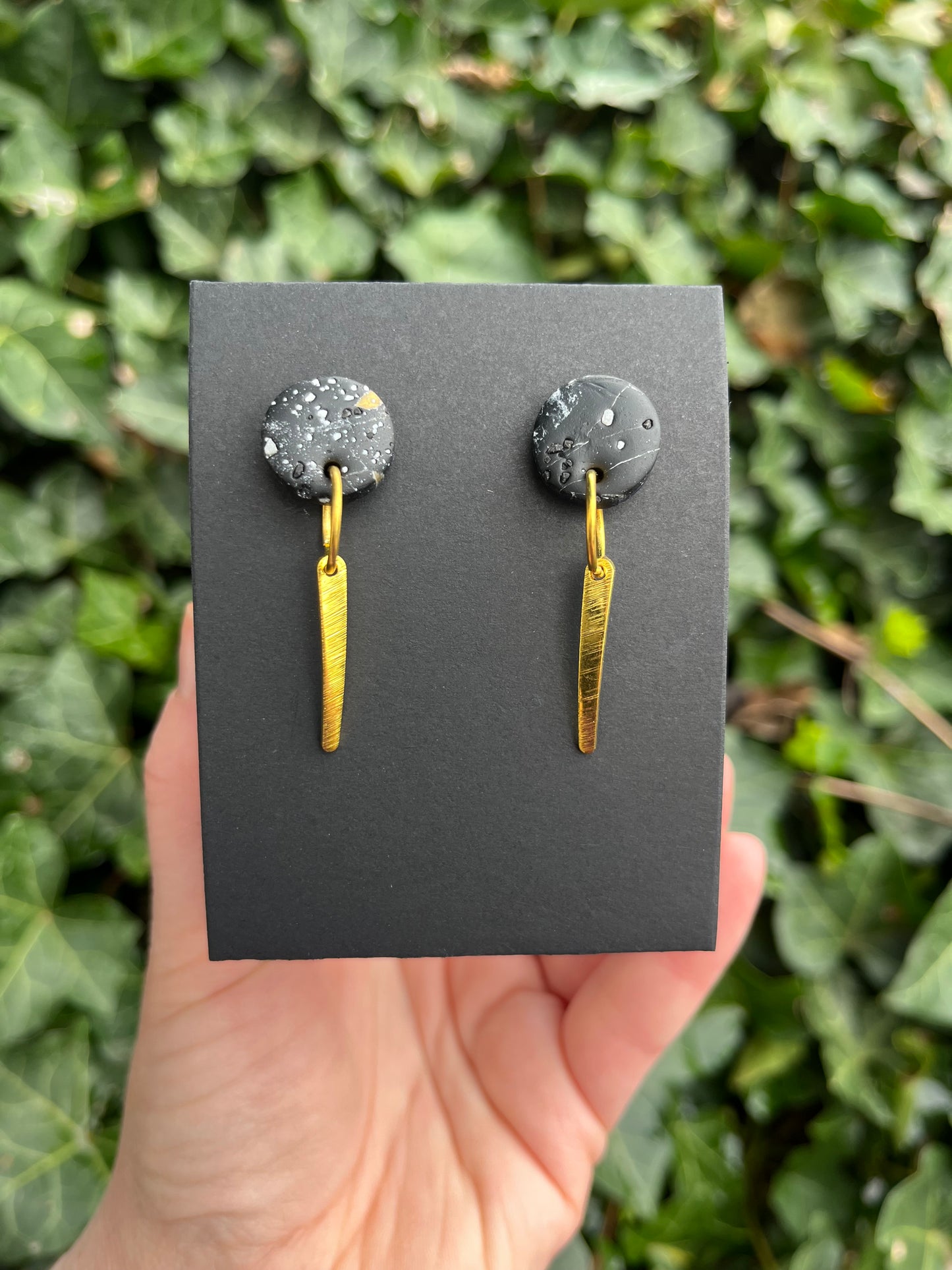 Marble Inspired Polymer Clay Earrings
