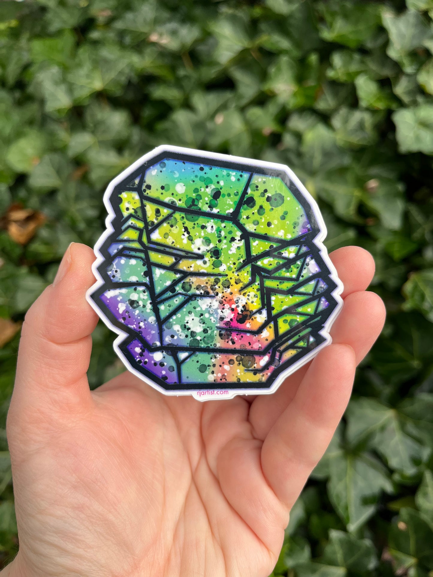 Quartz Gwindel Tie-dye Vinyl Sticker