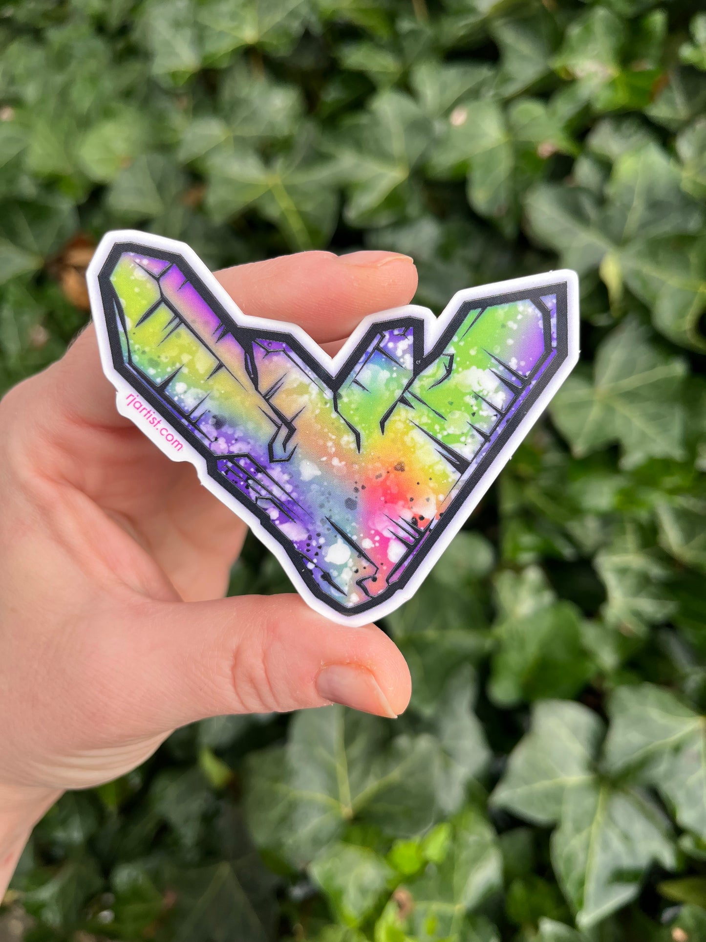 Japan Law Twin Quartz Tie-dye Vinyl Sticker