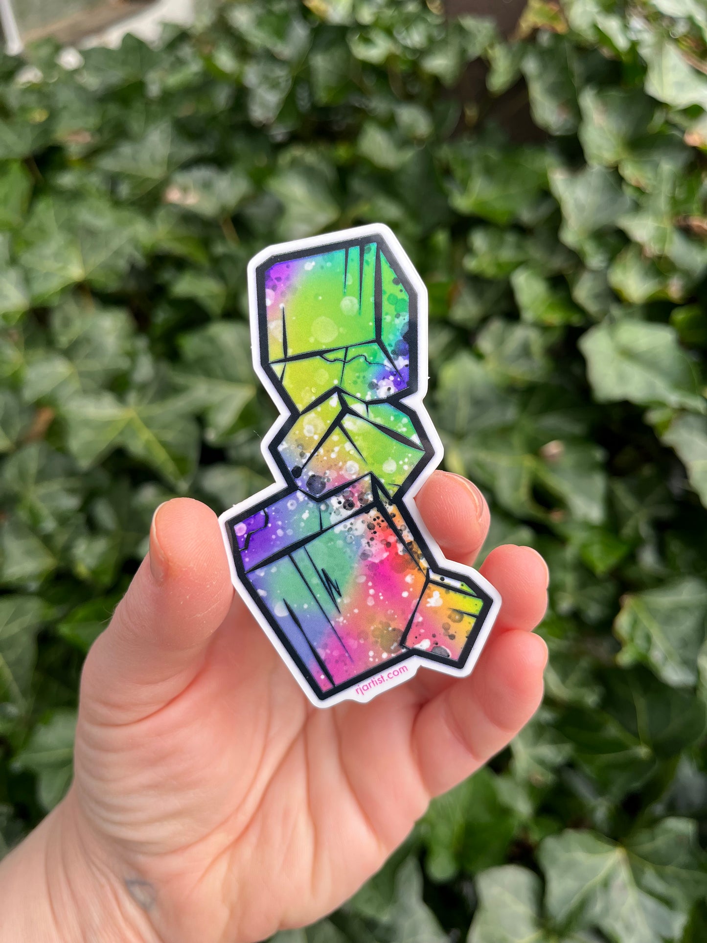 Pyrite Tie-dye Vinyl Sticker
