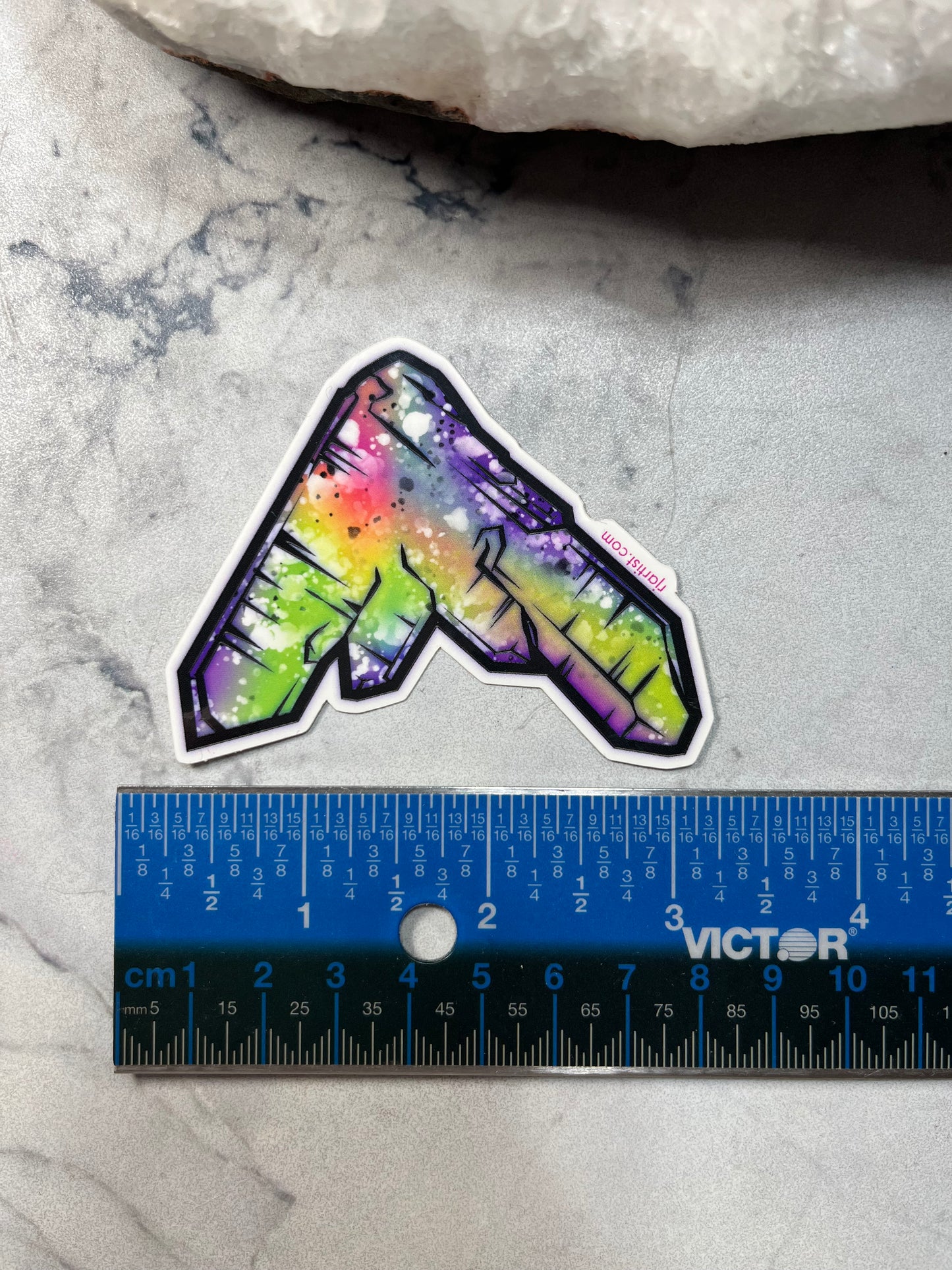 Japan Law Twin Quartz Tie-dye Vinyl Sticker