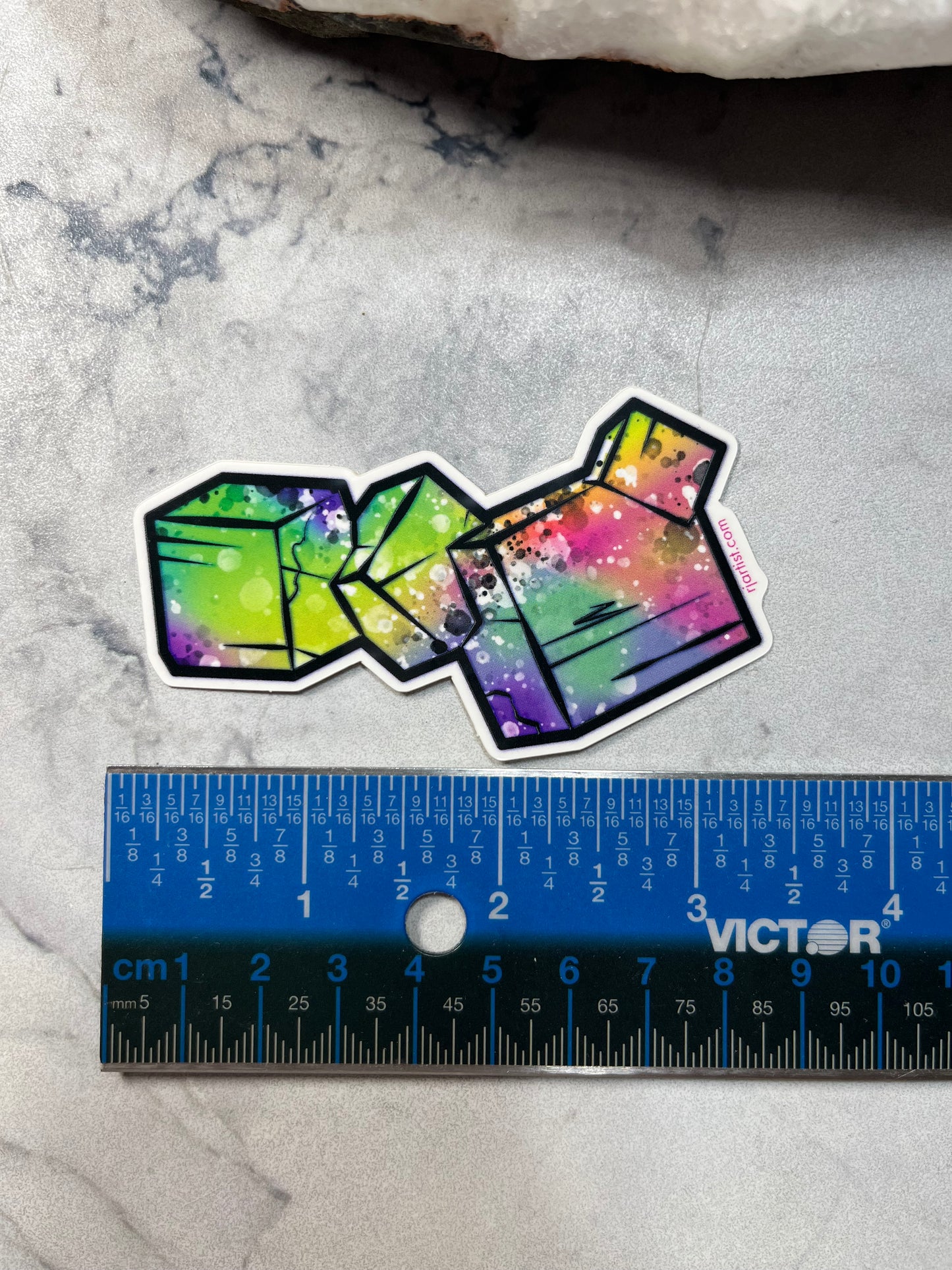 Pyrite Tie-dye Vinyl Sticker