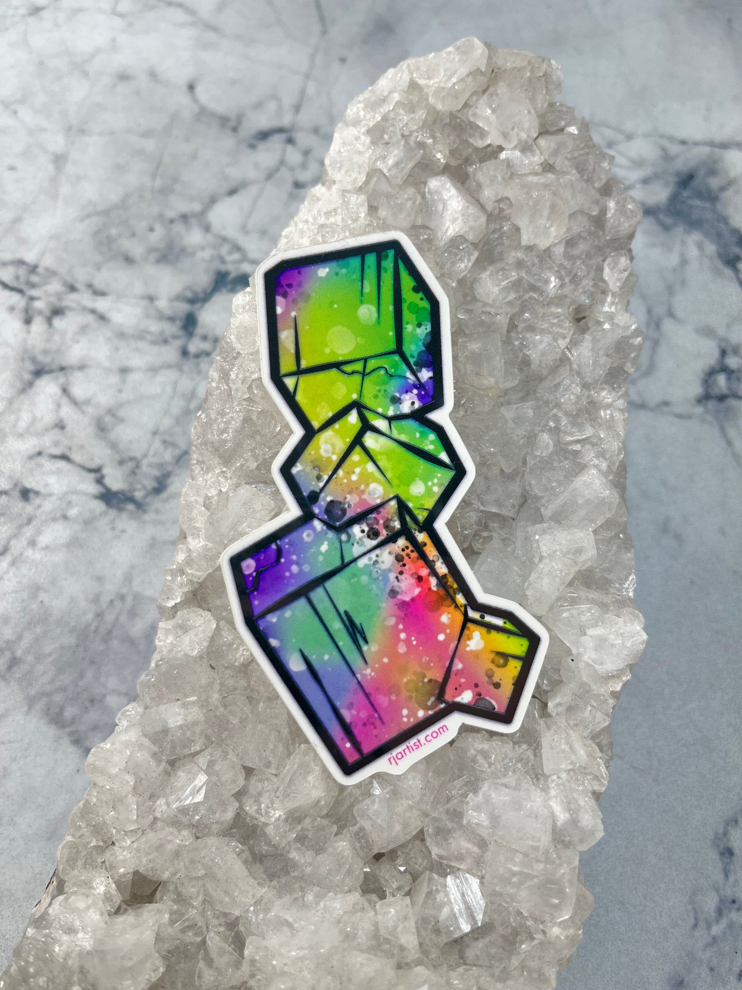 Pyrite Tie-dye Vinyl Sticker