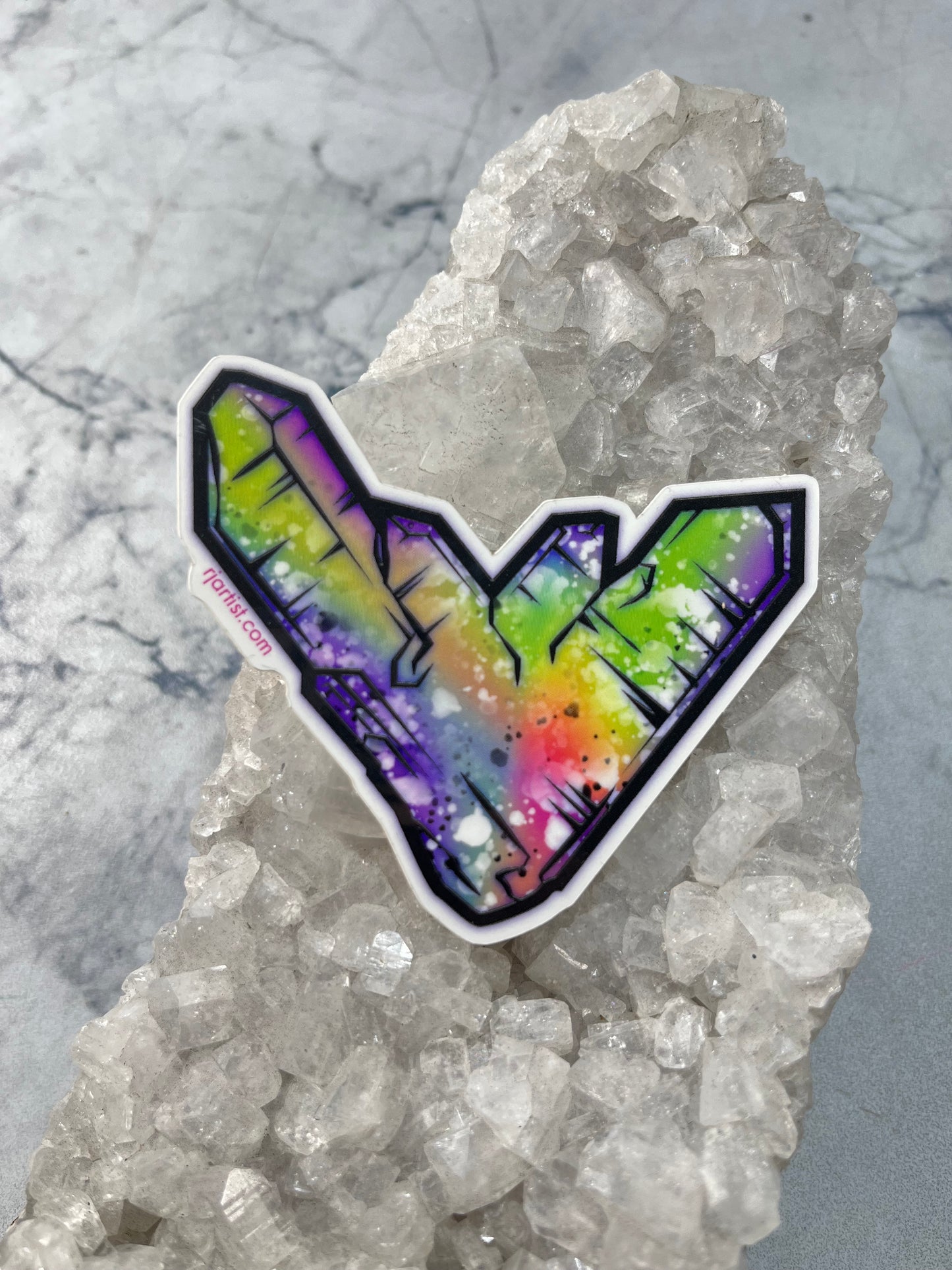 Japan Law Twin Quartz Tie-dye Vinyl Sticker