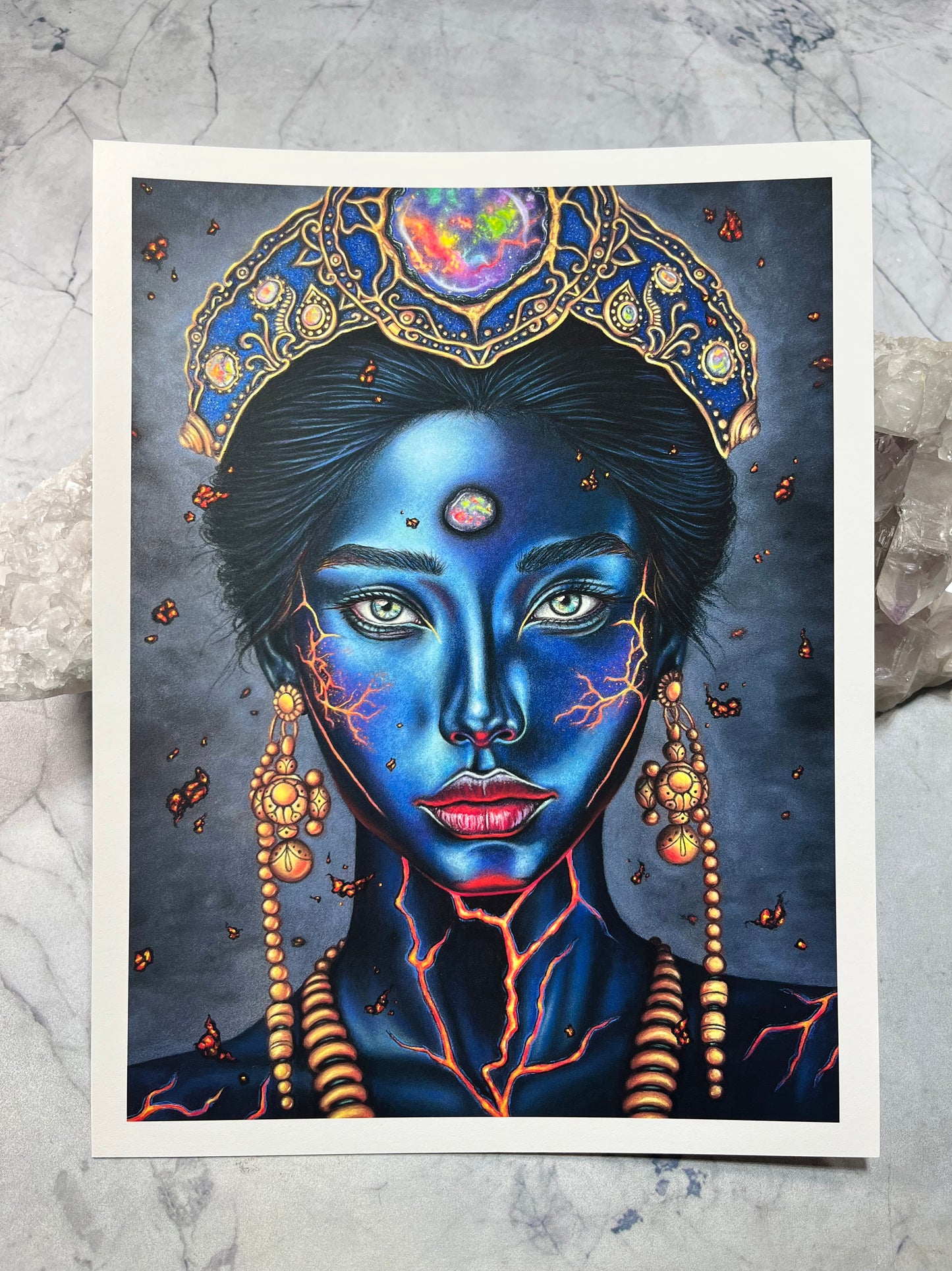 Opal Priestess of the Lava Fields - Fine Art Print