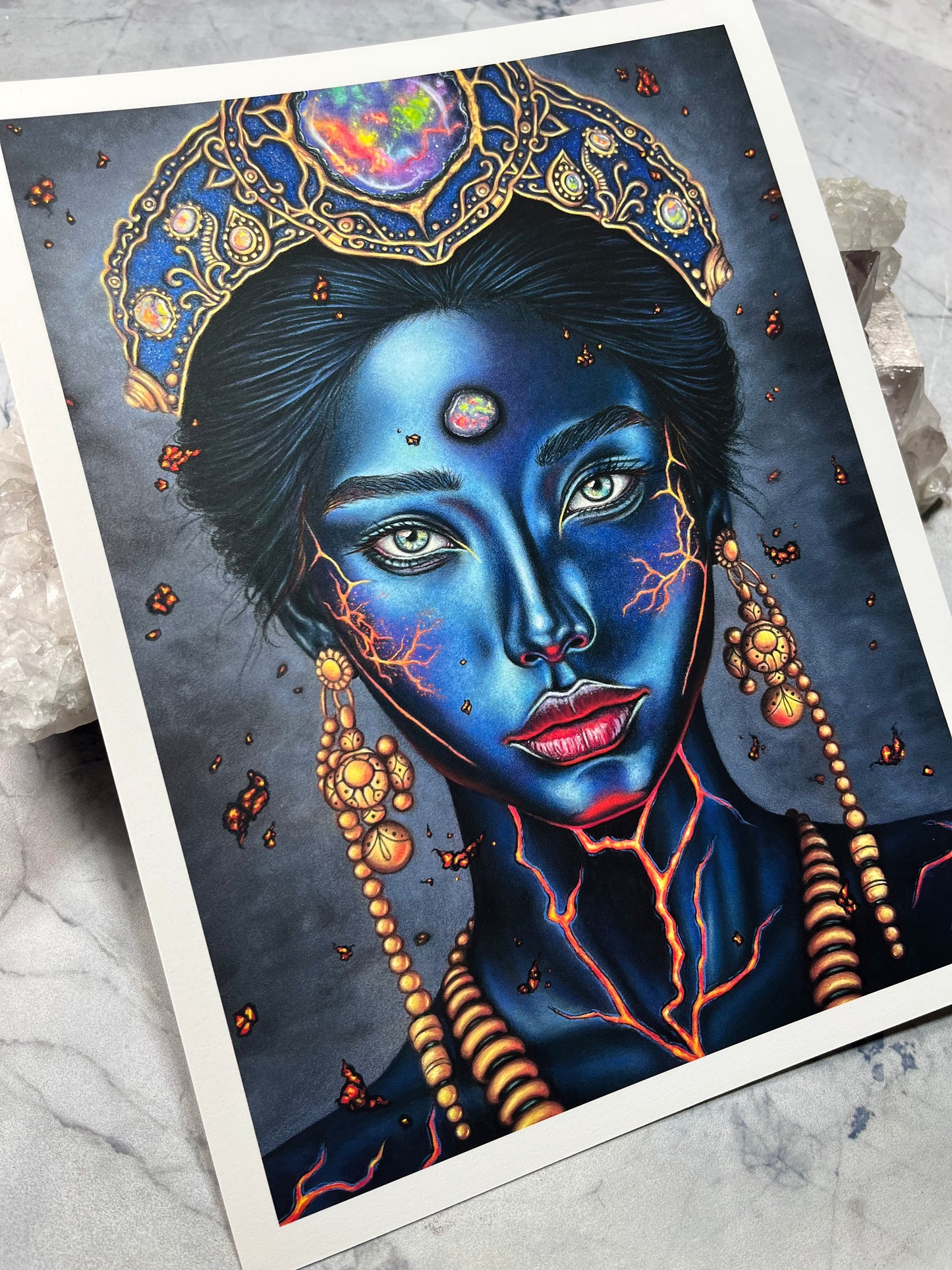 Opal Priestess of the Lava Fields - Fine Art Print