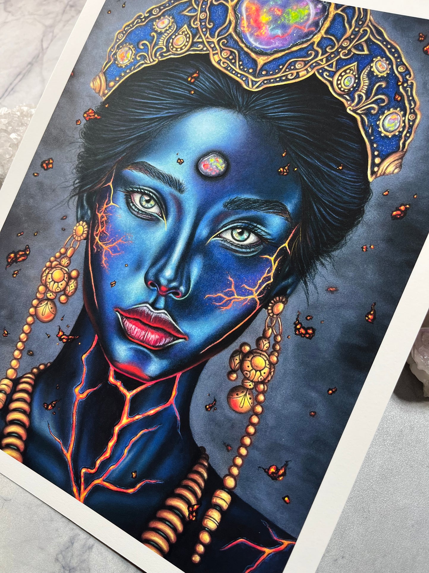 Opal Priestess of the Lava Fields - Fine Art Print