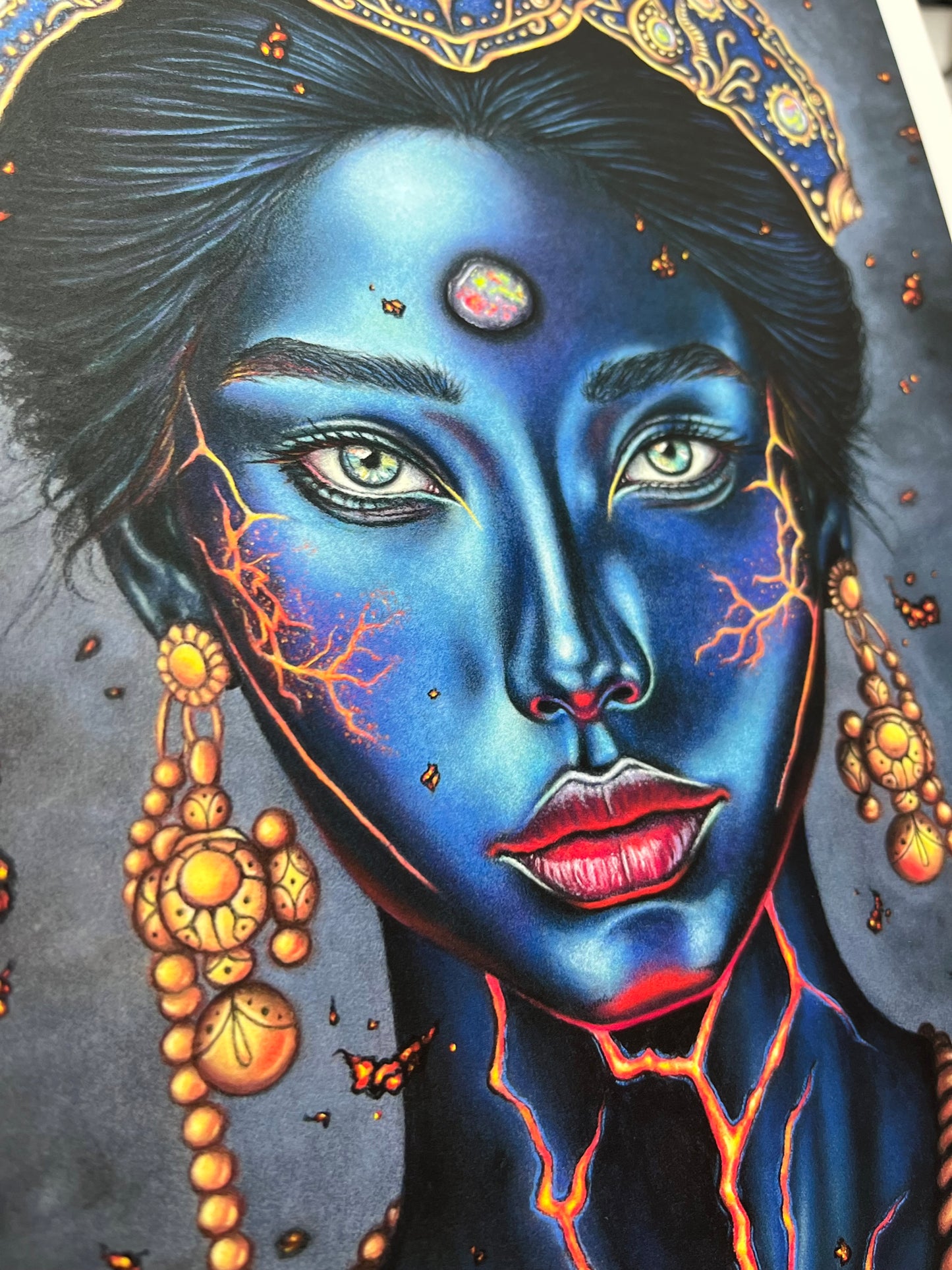 Opal Priestess of the Lava Fields - Fine Art Print
