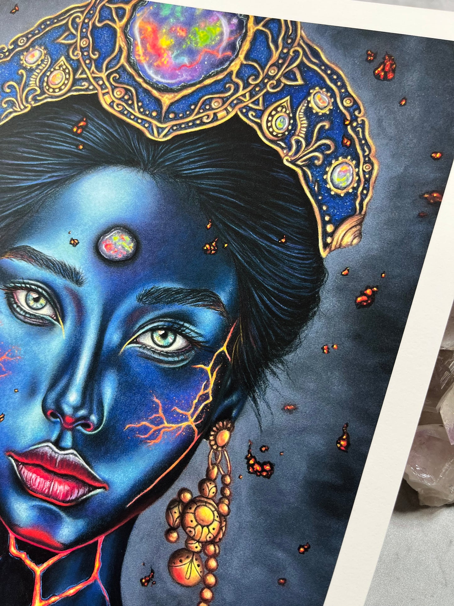Opal Priestess of the Lava Fields - Fine Art Print