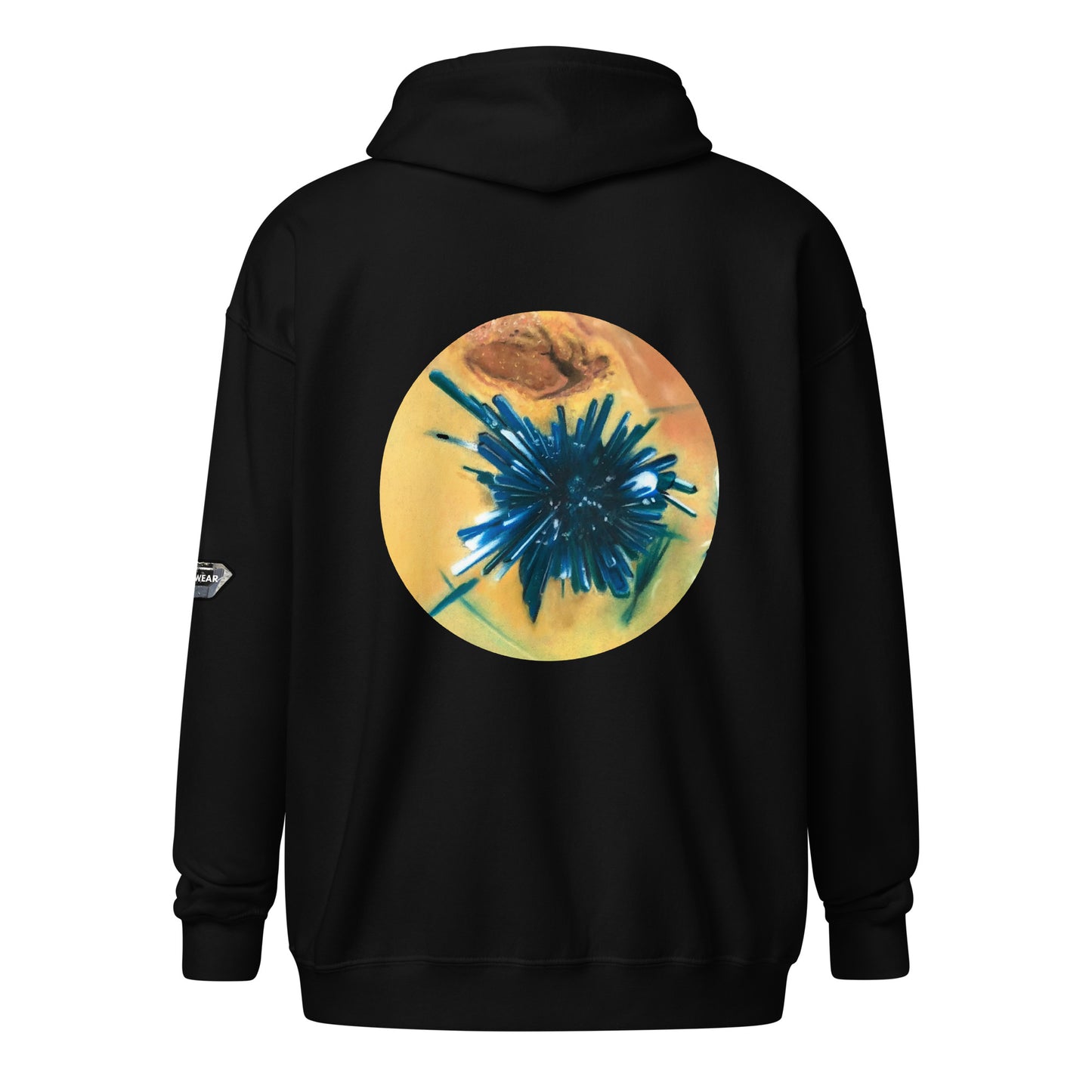 Chrysocolla Drawing - Unisex heavy blend zip hoodie