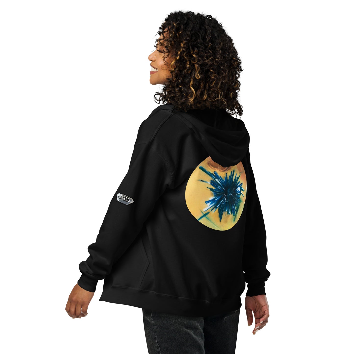 Chrysocolla Drawing - Unisex heavy blend zip hoodie