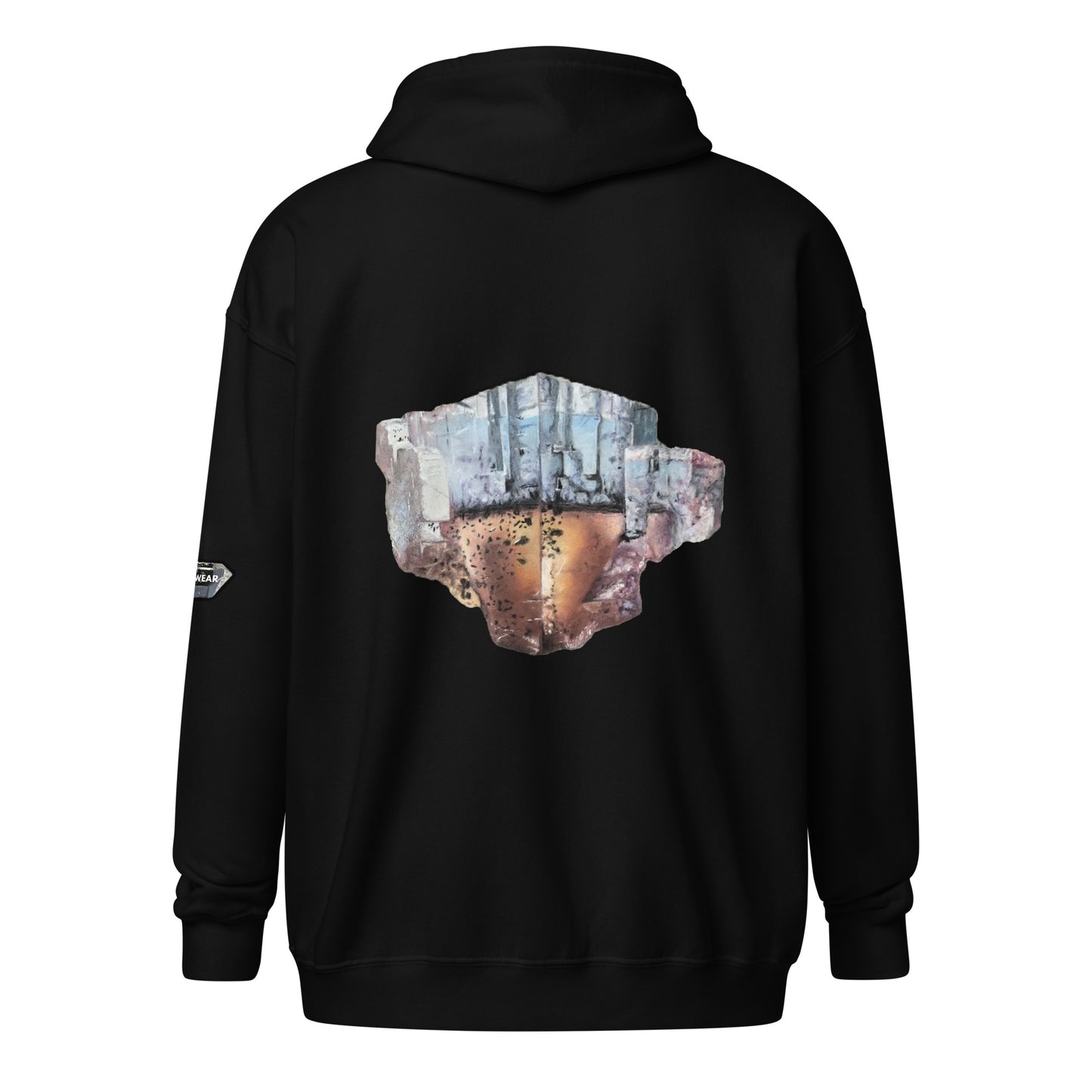 Minerva No.1 Fluorite Drawing - Unisex heavy blend zip hoodie