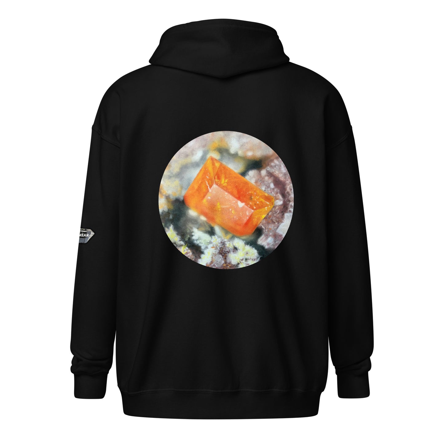 Tiger Mine Wulfenite Micro Drawing - Unisex heavy blend zip hoodie