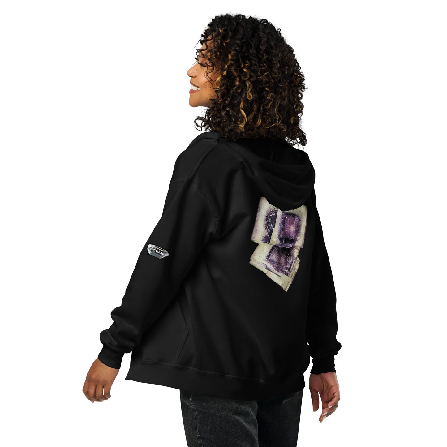 Auglaize Ohio Fluorite Watercolor - Unisex heavy blend zip hoodie